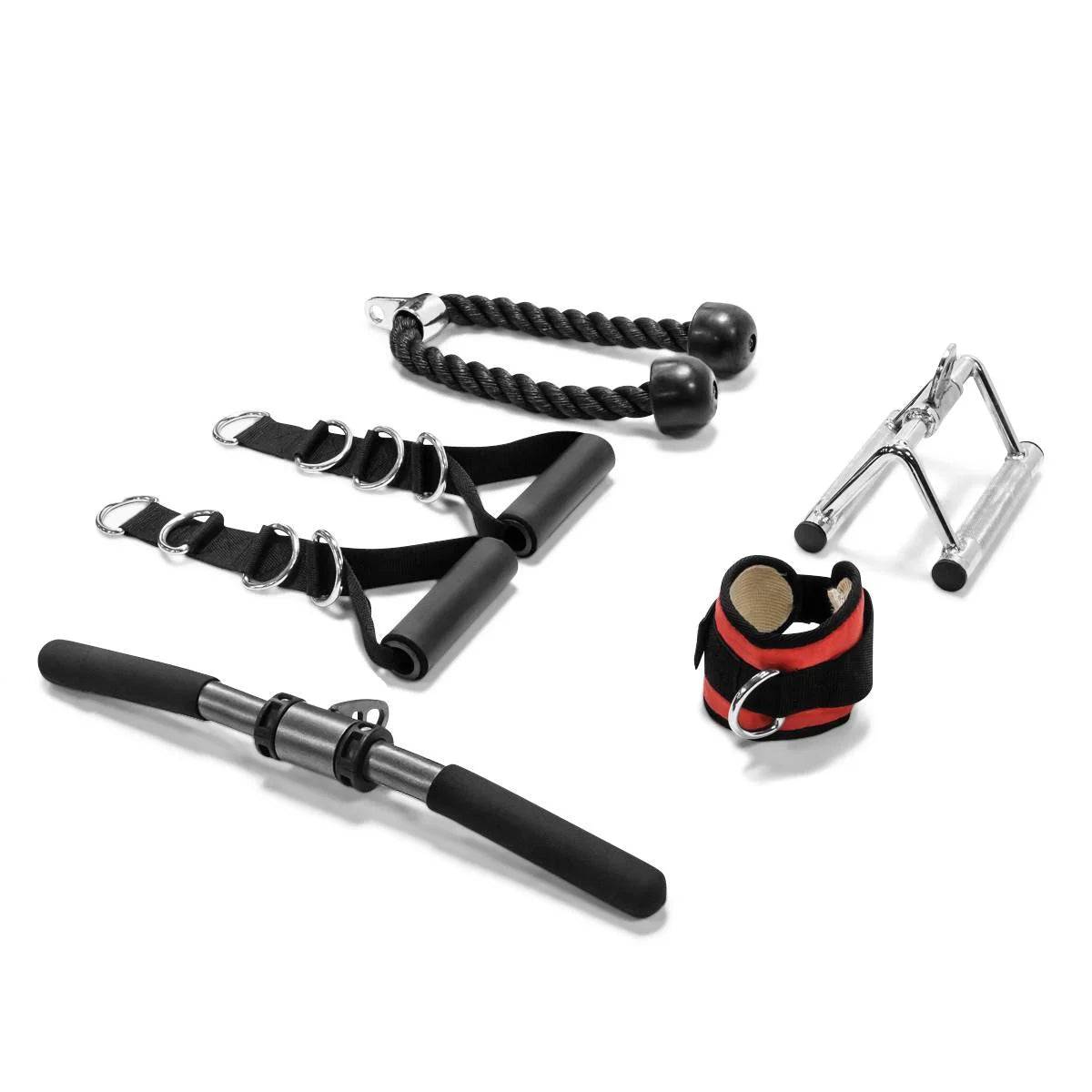 Combo All-in-One Home Gym Equipment for Full Body Workout - White -