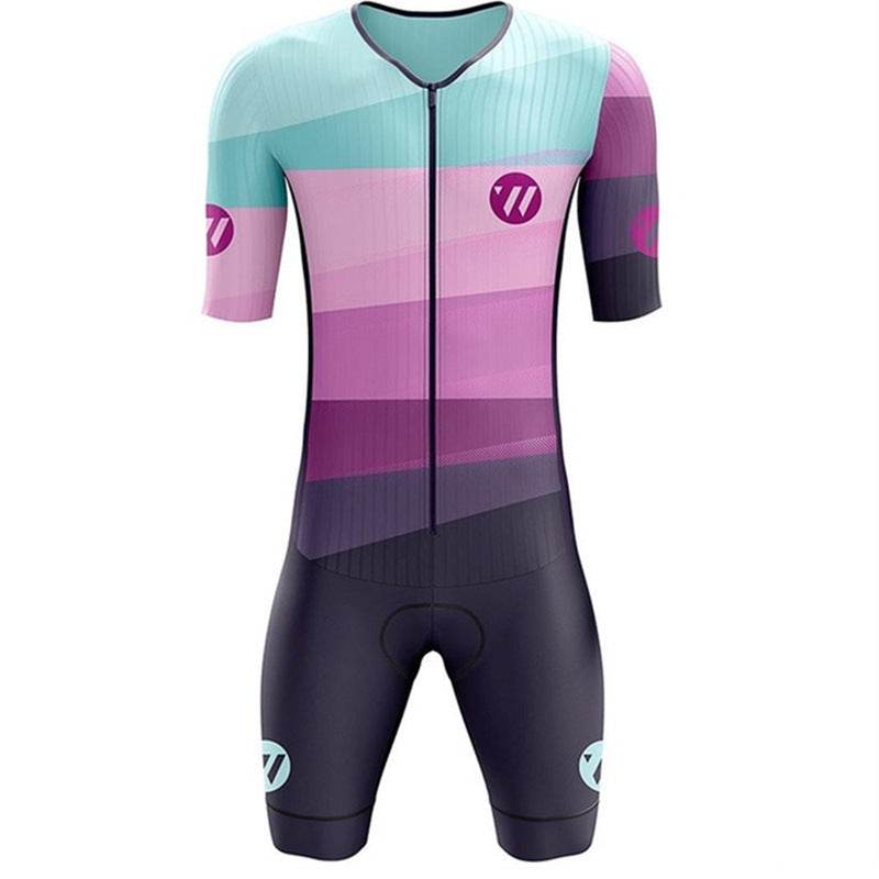 Triathlon One Piece Cycling Short Sleeve