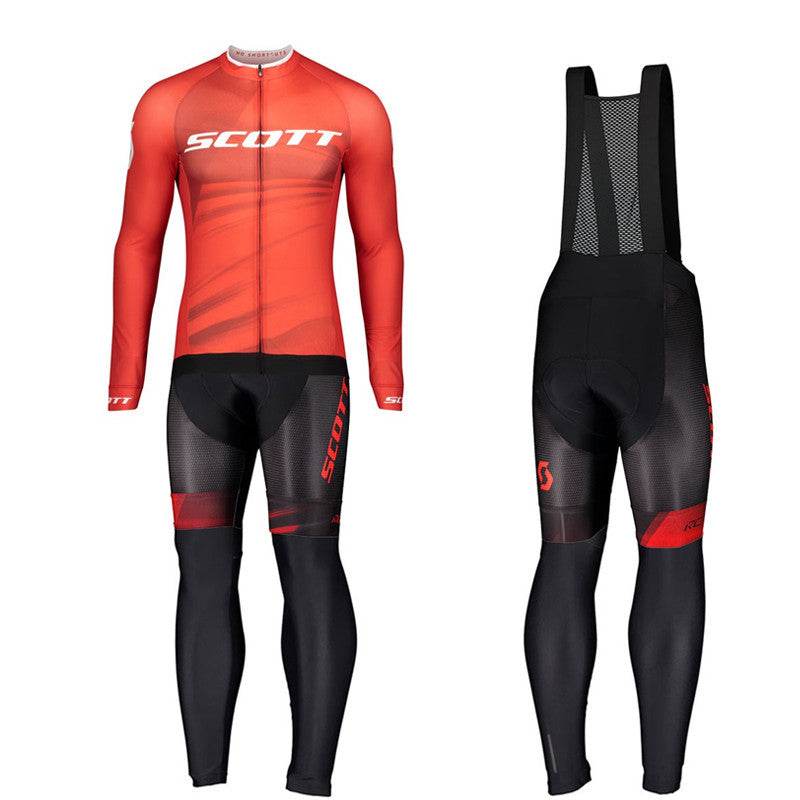 Long-sleeved Bib Cycling Jersey Suit Summer Road Bike Cycling Jacket Men's Breathable