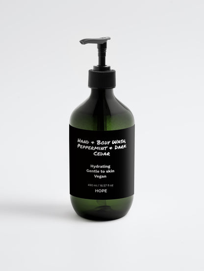 Hand and Body Wash Peppermint Cedar - 490 ml / 16.57 fl oz