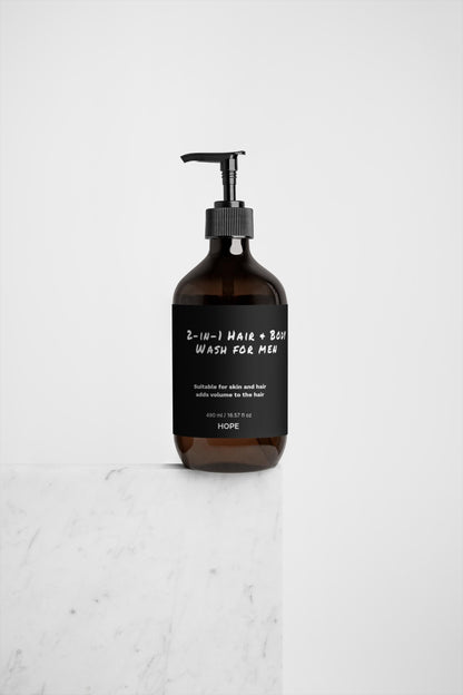 Men's 2-in-1 Hair and Body Wash for Ultimate Cleanliness and Freshness