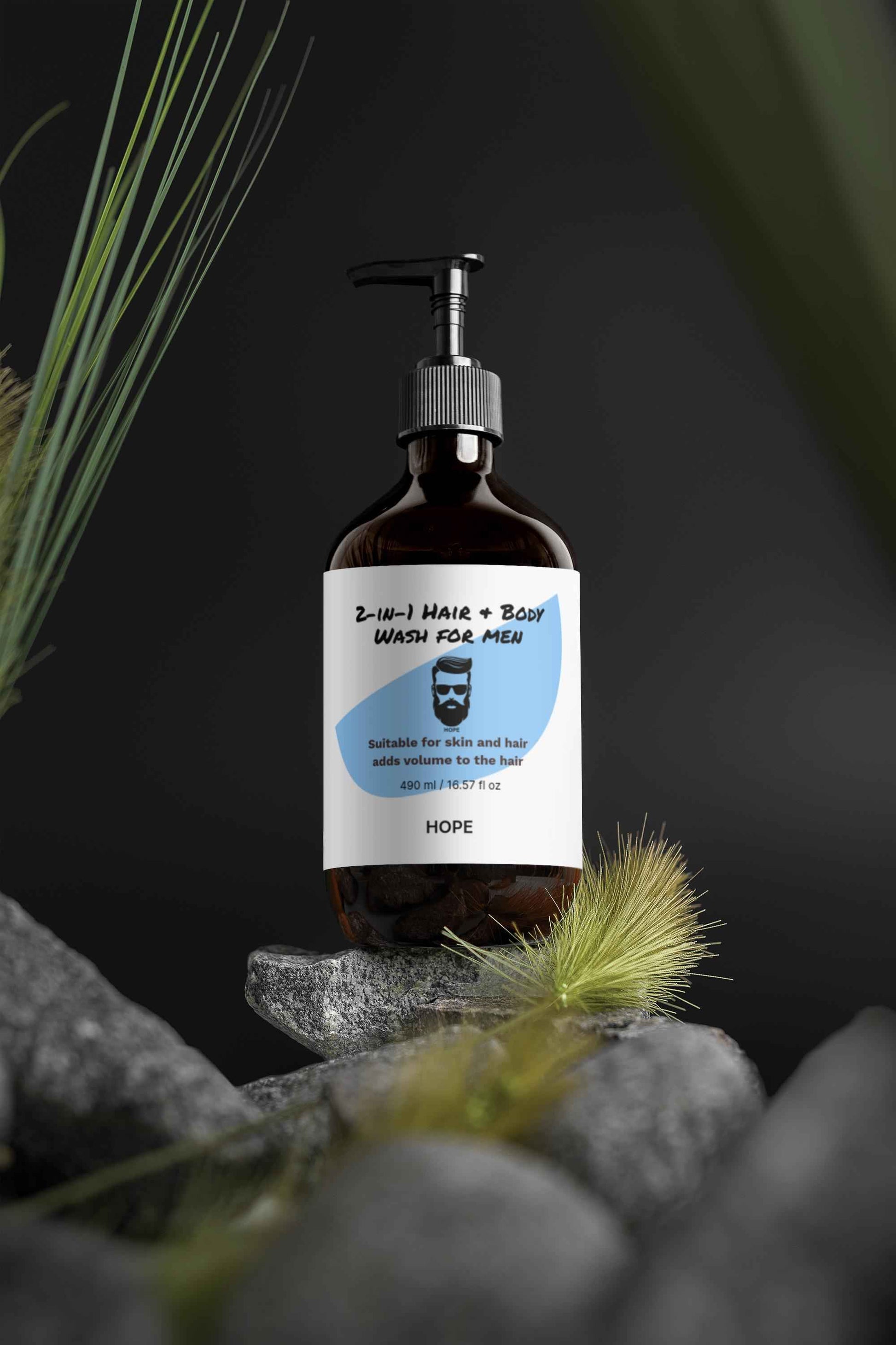 Men's 2-in-1 Hair and Body Wash for Ultimate Cleanliness and Freshness -