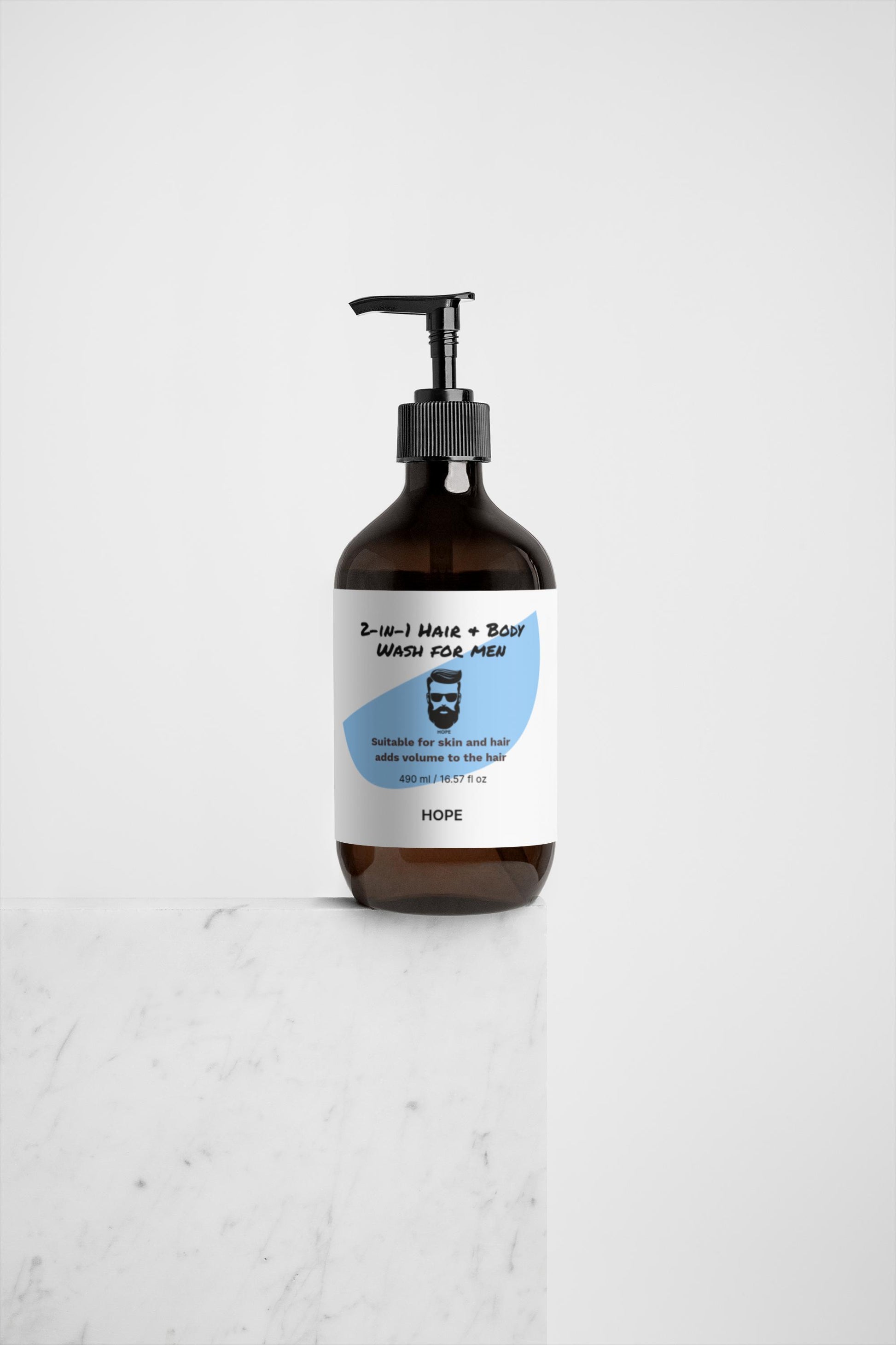 Men's 2-in-1 Hair and Body Wash for Ultimate Cleanliness and Freshness -