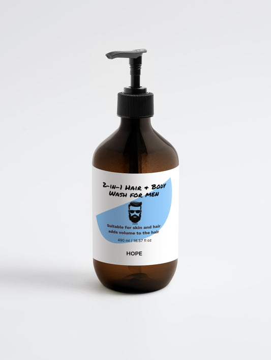 Men's 2-in-1 Hair and Body Wash for Ultimate Cleanliness and Freshness -
