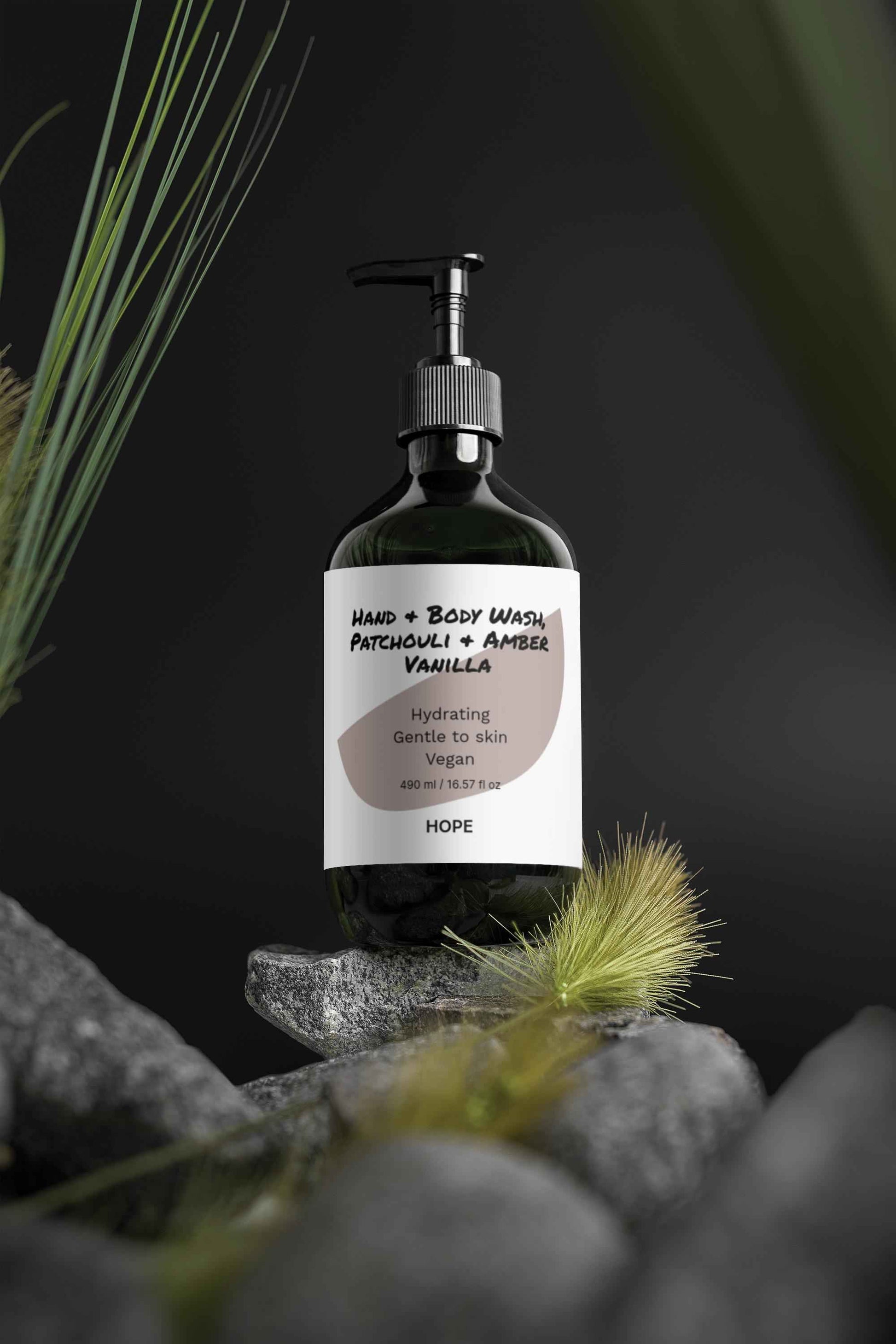 Patchouli Amber Vanilla Hand Wash - Hydrating & Vegan -