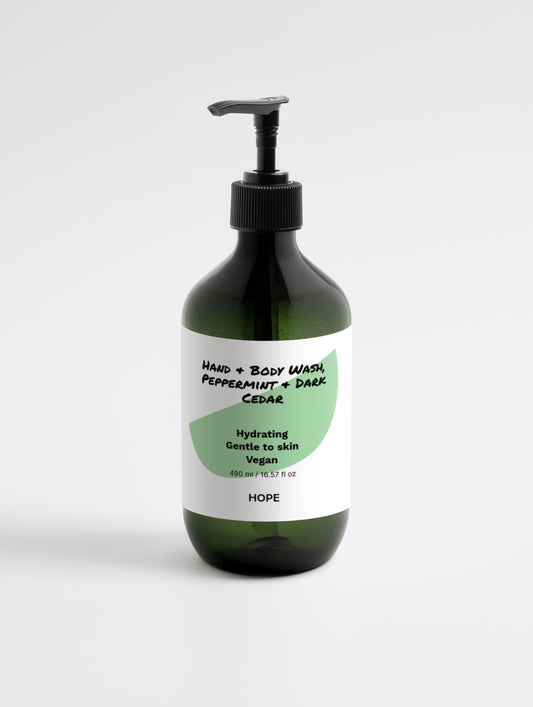 Peppermint Cedar Hand Wash - Hydrating & Vegan -
