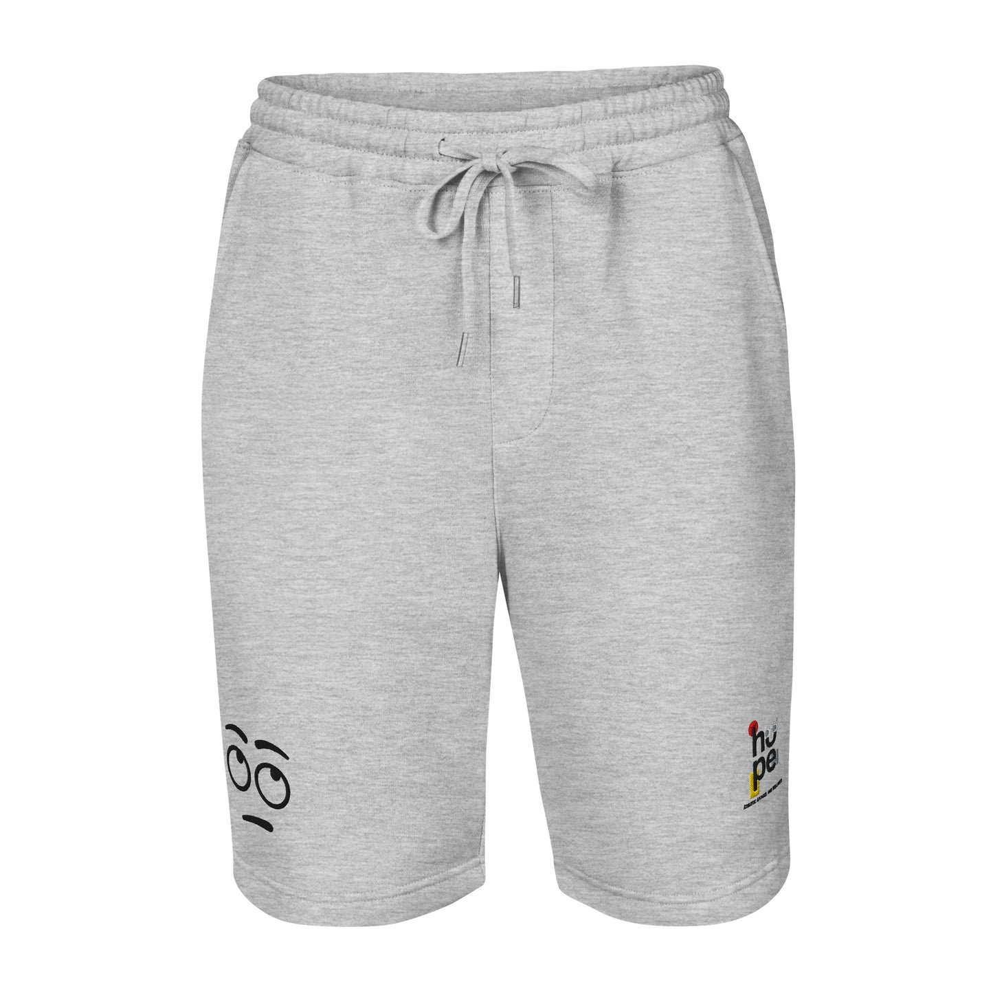 mens-fleece-shorts-heather-grey-front