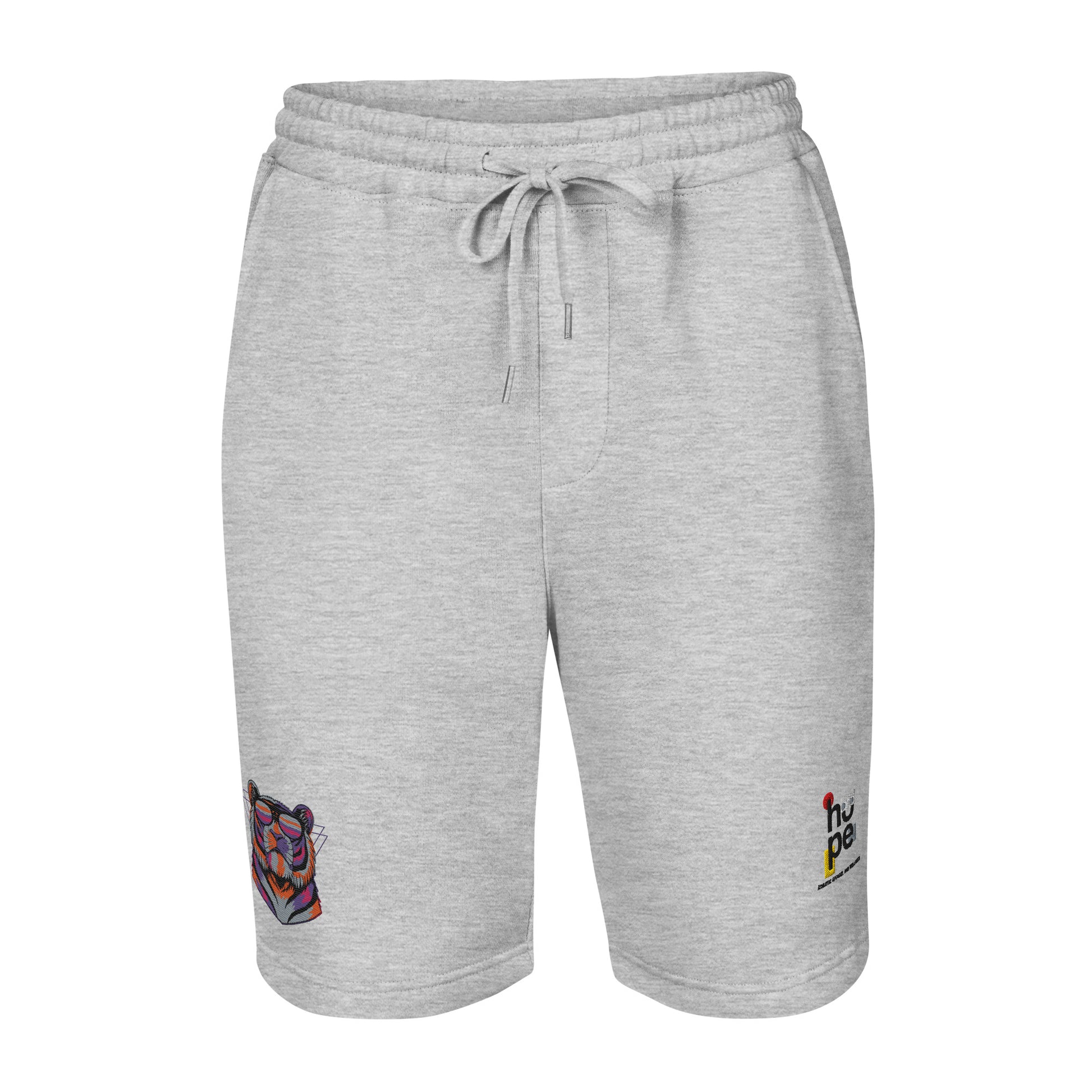 Men's Fleece Shorts with Tiger Design - Performance Hope Apparel - HOPE Athlete Apparel and Wellness
