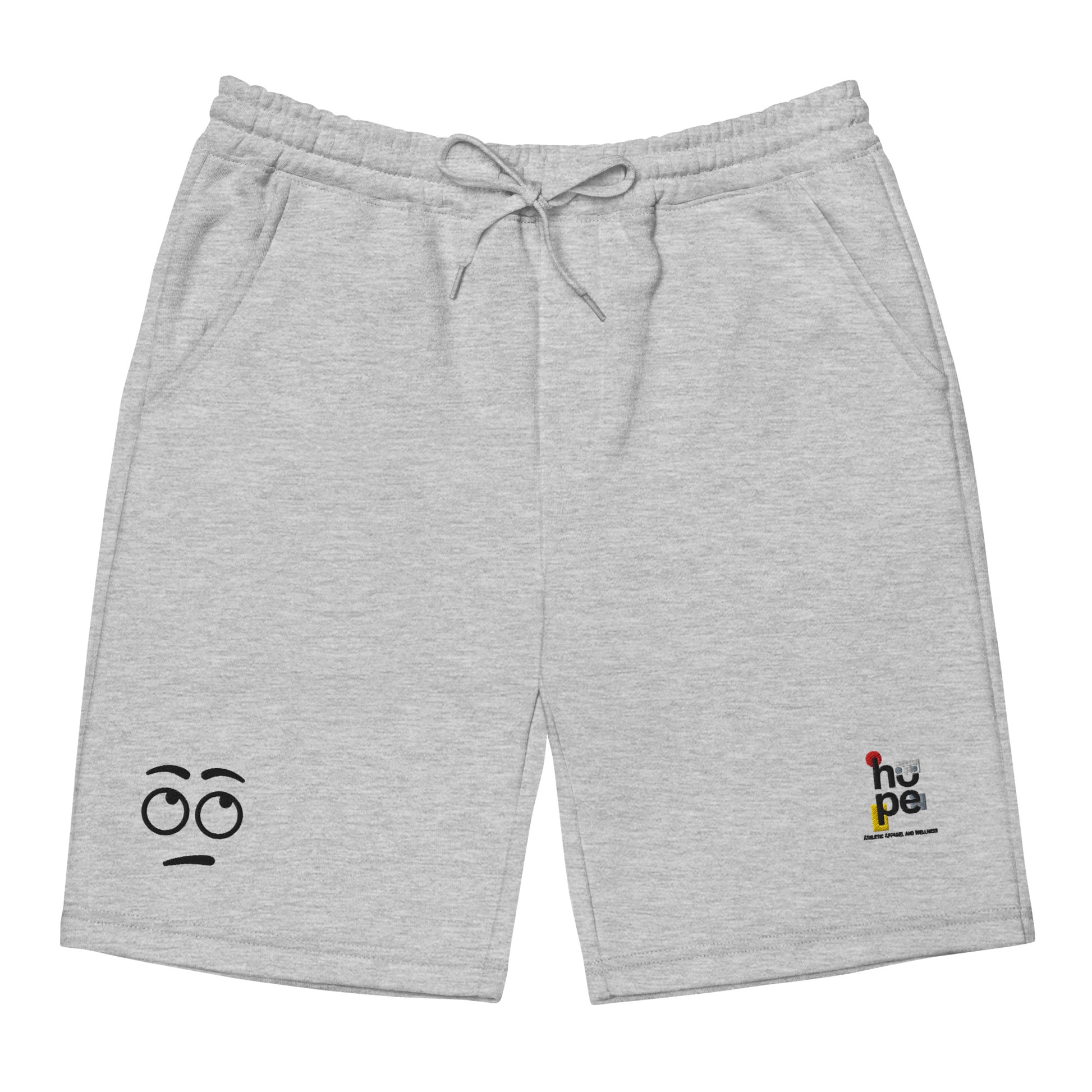 mens-fleece-shorts-heather-grey-front