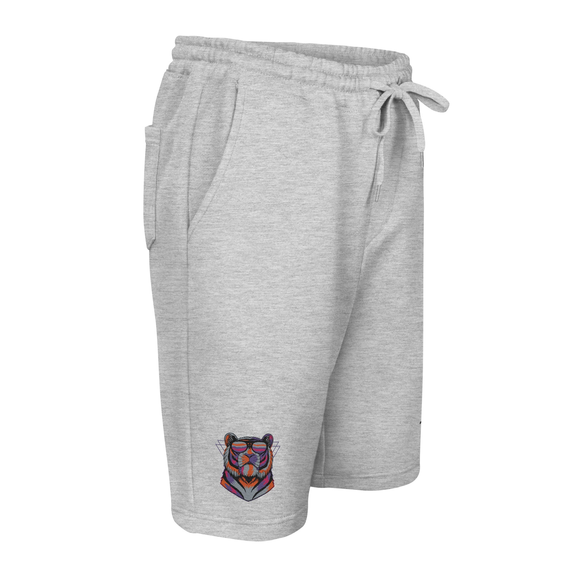 Men's Fleece Shorts with Tiger Design - Performance Hope Apparel - HOPE Athlete Apparel and Wellness
