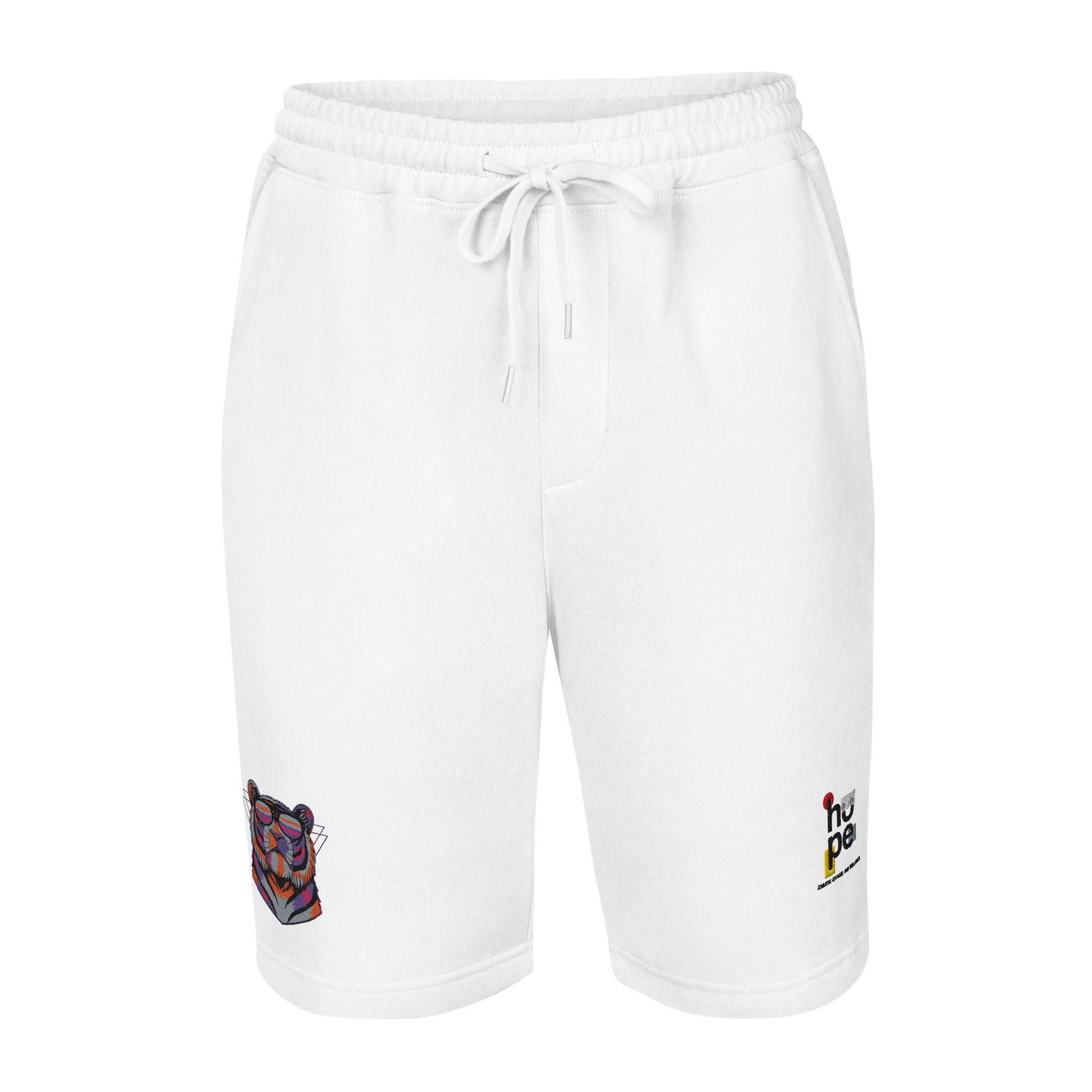 Men's Fleece Shorts with Tiger Design - Performance Hope Apparel - HOPE Athlete Apparel and Wellness