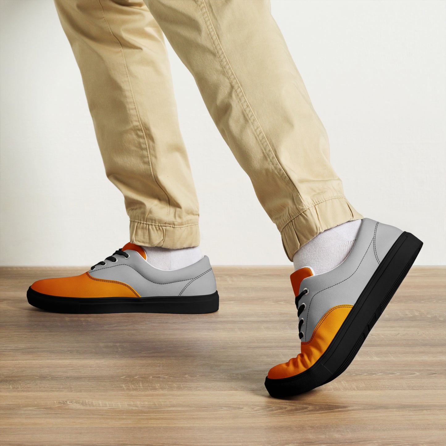 Men's Halloween Canvas Shoes - Sleek Lace-Up Design for Ultimate Comfort and Style -