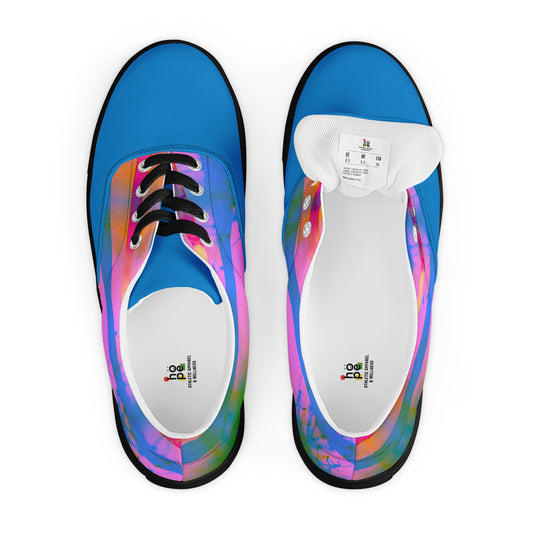 Men’s Lace-Up Canvas Shoes - Sleek Design Inspired by Karma for Everyday Style -