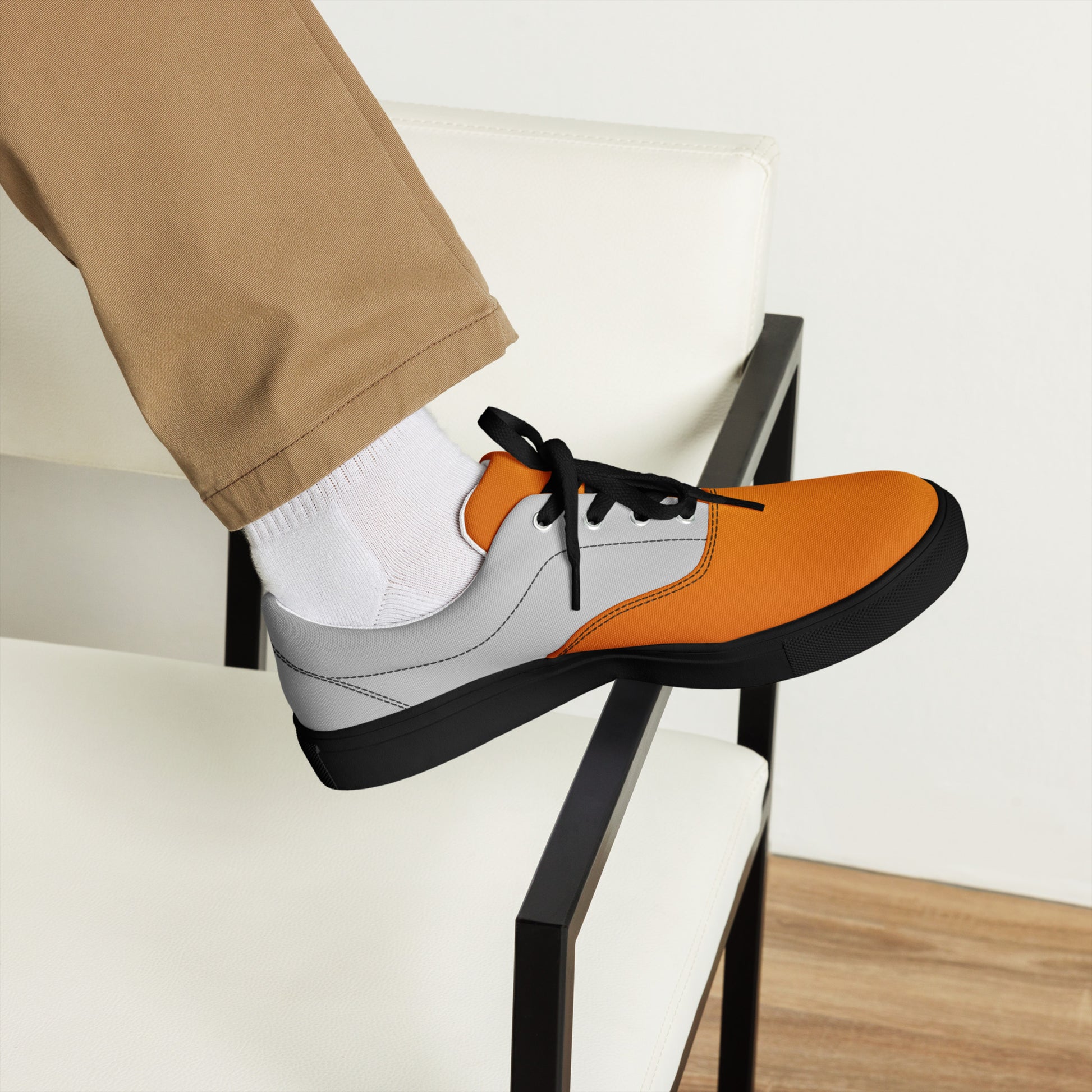 Men's Halloween Canvas Shoes - Sleek Lace-Up Design for Ultimate Comfort and Style -