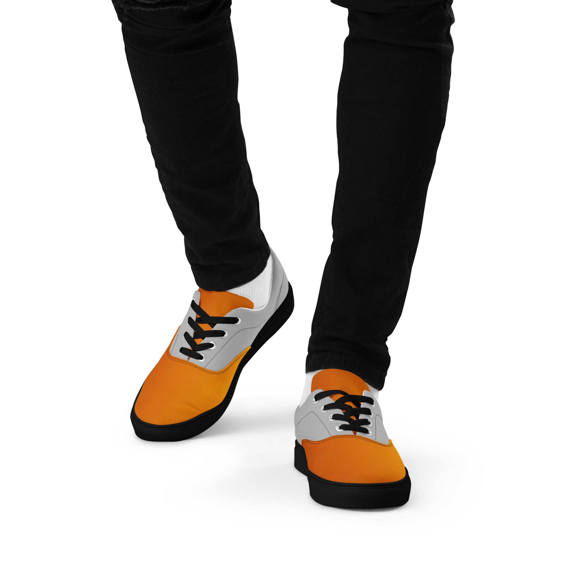 Men's Halloween Canvas Shoes - Sleek Lace-Up Design for Ultimate Comfort and Style -