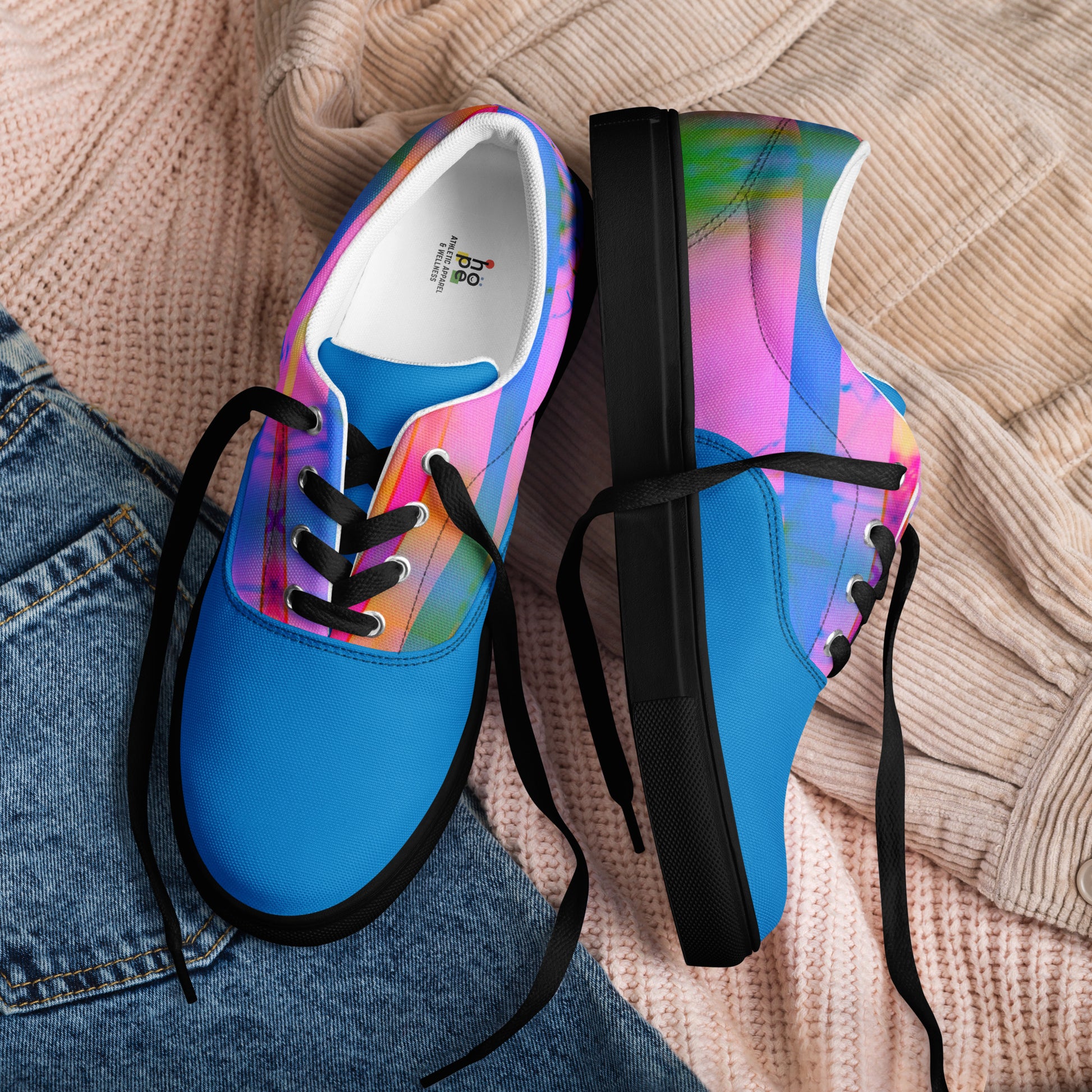 Men’s Lace-Up Canvas Shoes - Sleek Design Inspired by Karma for Everyday Style -