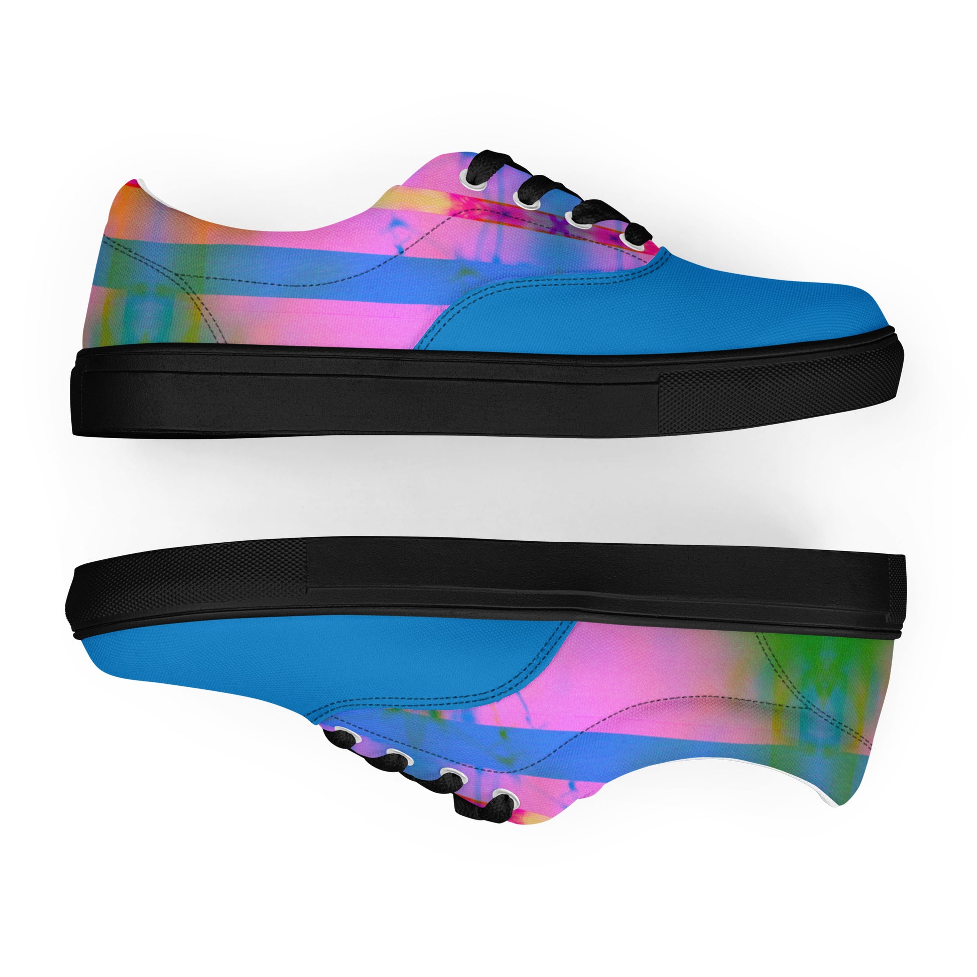Men’s Lace-Up Canvas Shoes - Sleek Design Inspired by Karma for Everyday Style -