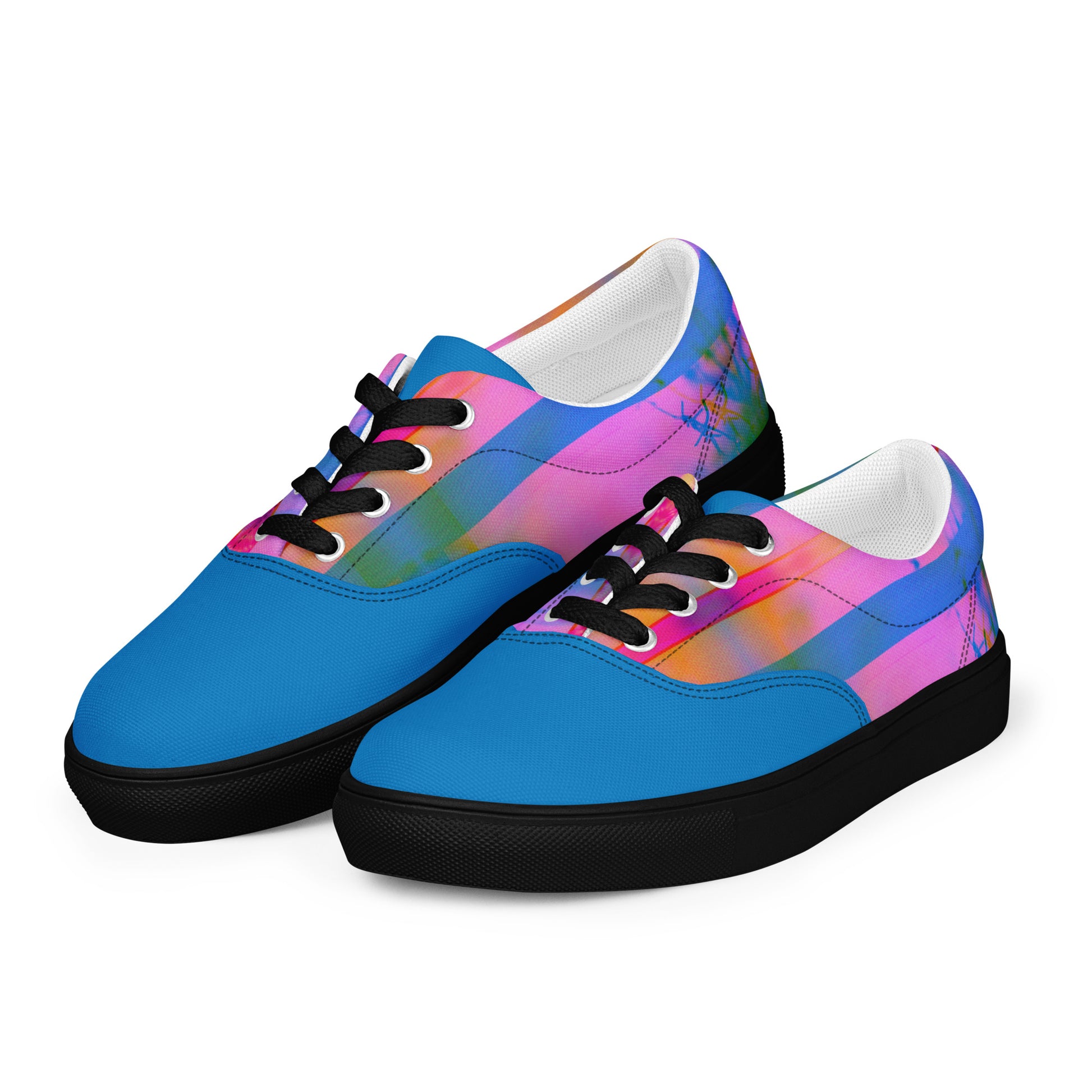 Men’s Lace-Up Canvas Shoes - Sleek Design Inspired by Karma for Everyday Style -
