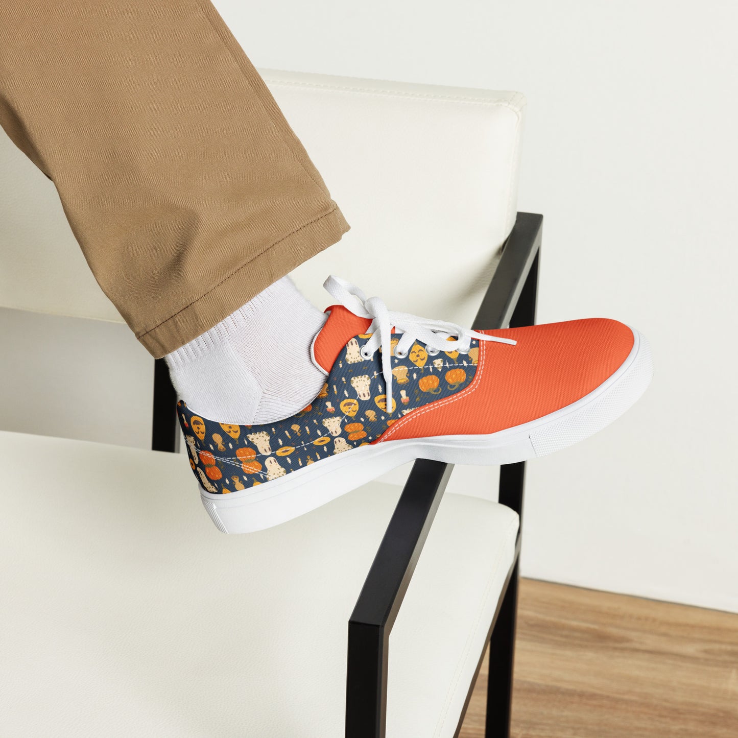 Men’s Lace Up Canvas Shoes – Sleek Design for Stylish Halloween Looks -