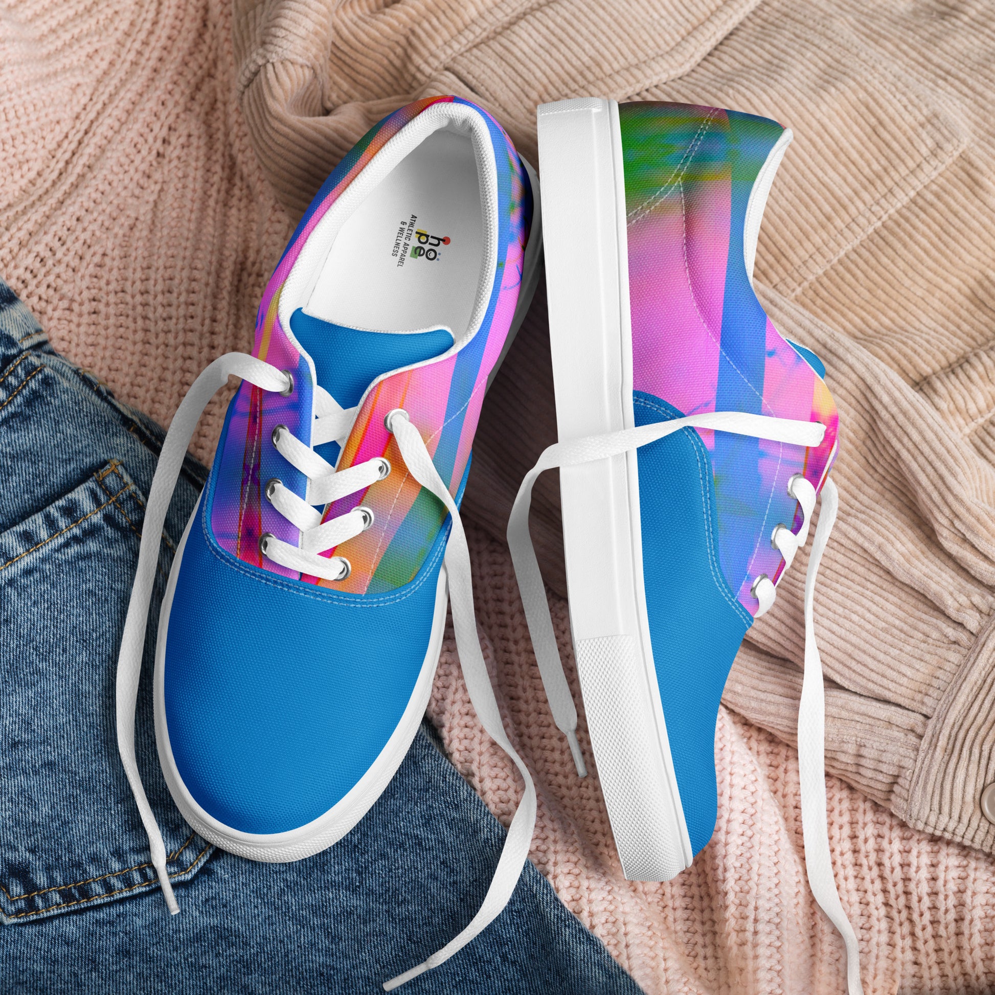 Men’s Lace-Up Canvas Shoes - Sleek Design Inspired by Karma for Everyday Style -