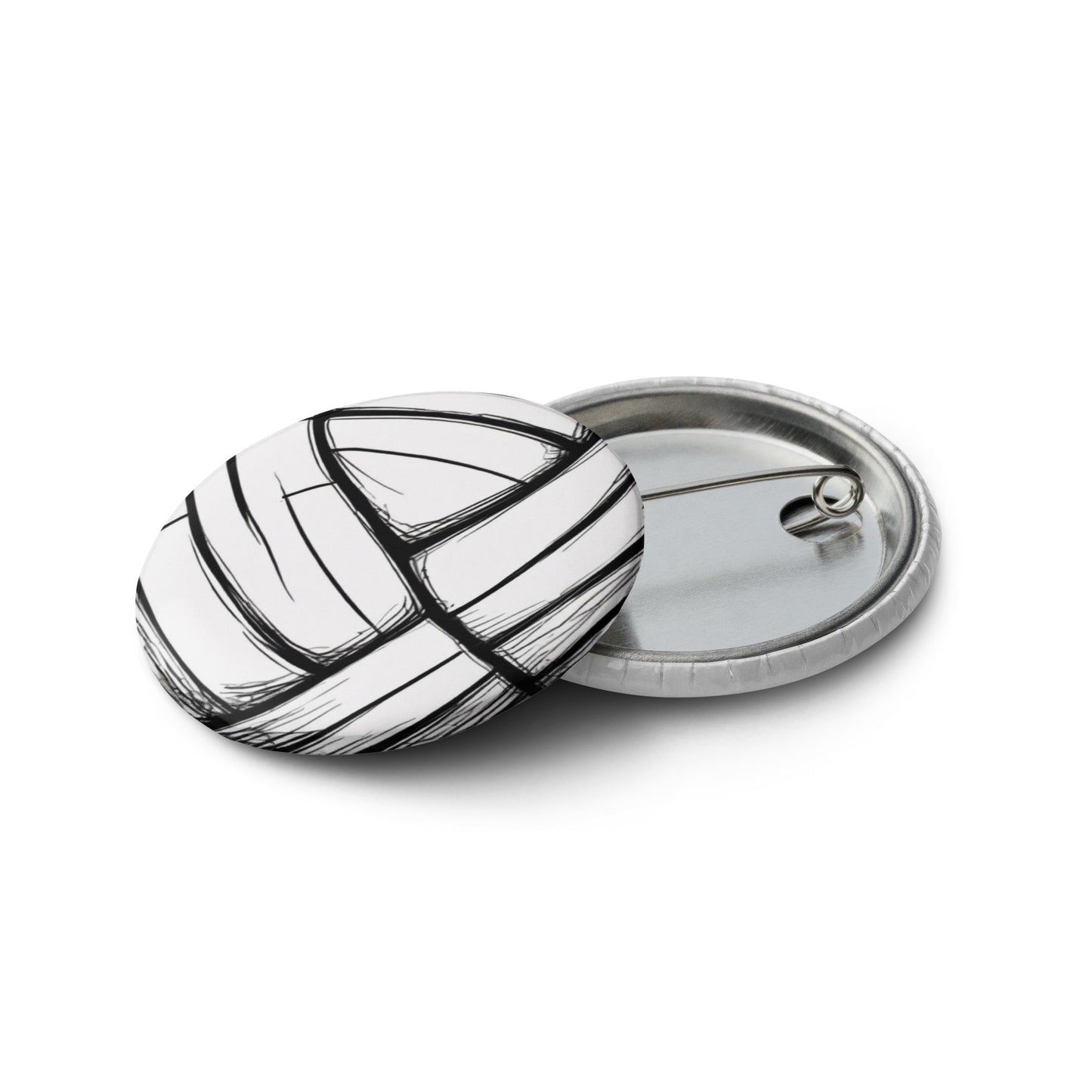 Volleyball Tournament Gift: Collectible Pin Buttons - Unique Set of 5 for Fans and Players