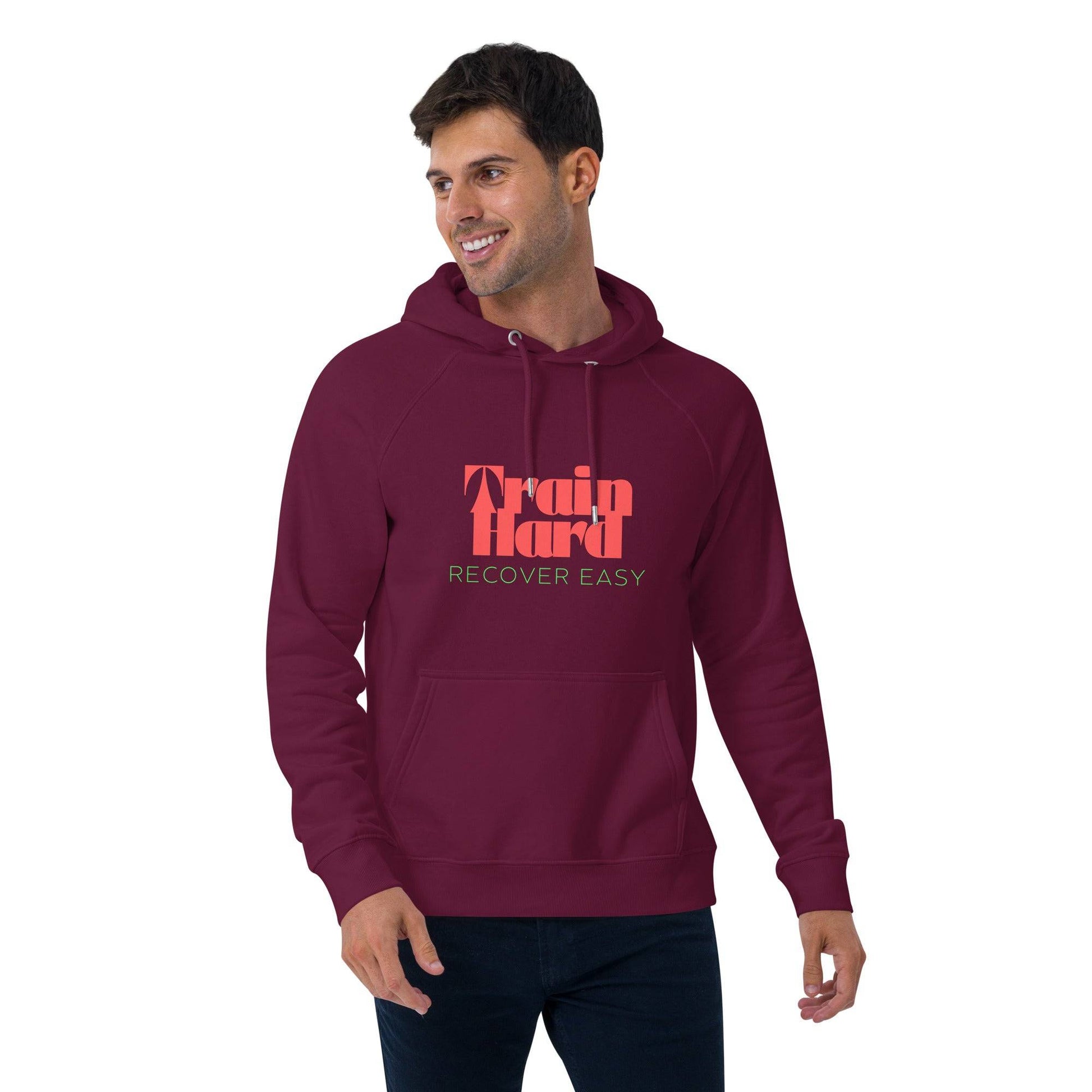 Men's Eco Raglan Hoodie for Intense Training and Comfort -