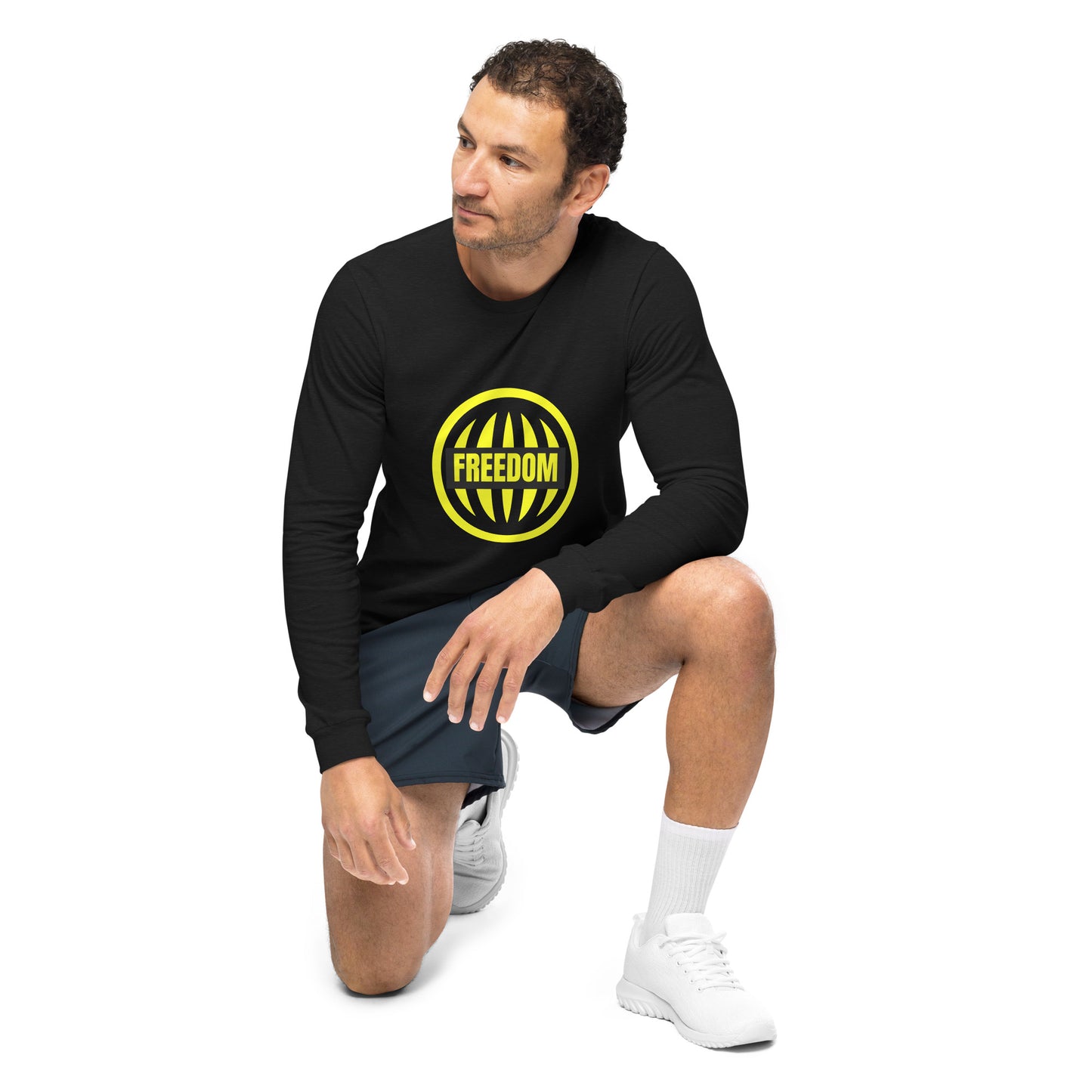 Men's Long Sleeve Tee Freedom Fashion Gym Apparel | Express Yourself