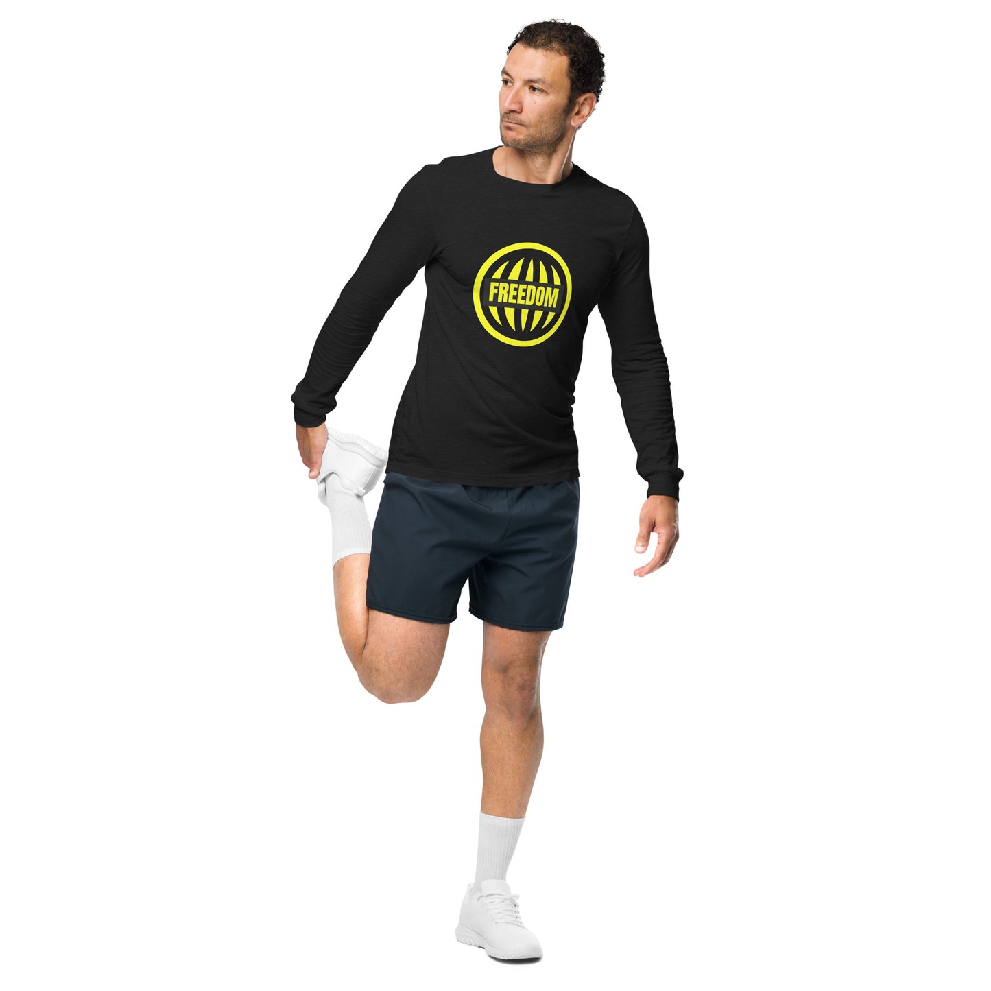 Men's Long Sleeve Tee Freedom Fashion Gym Apparel | Express Yourself