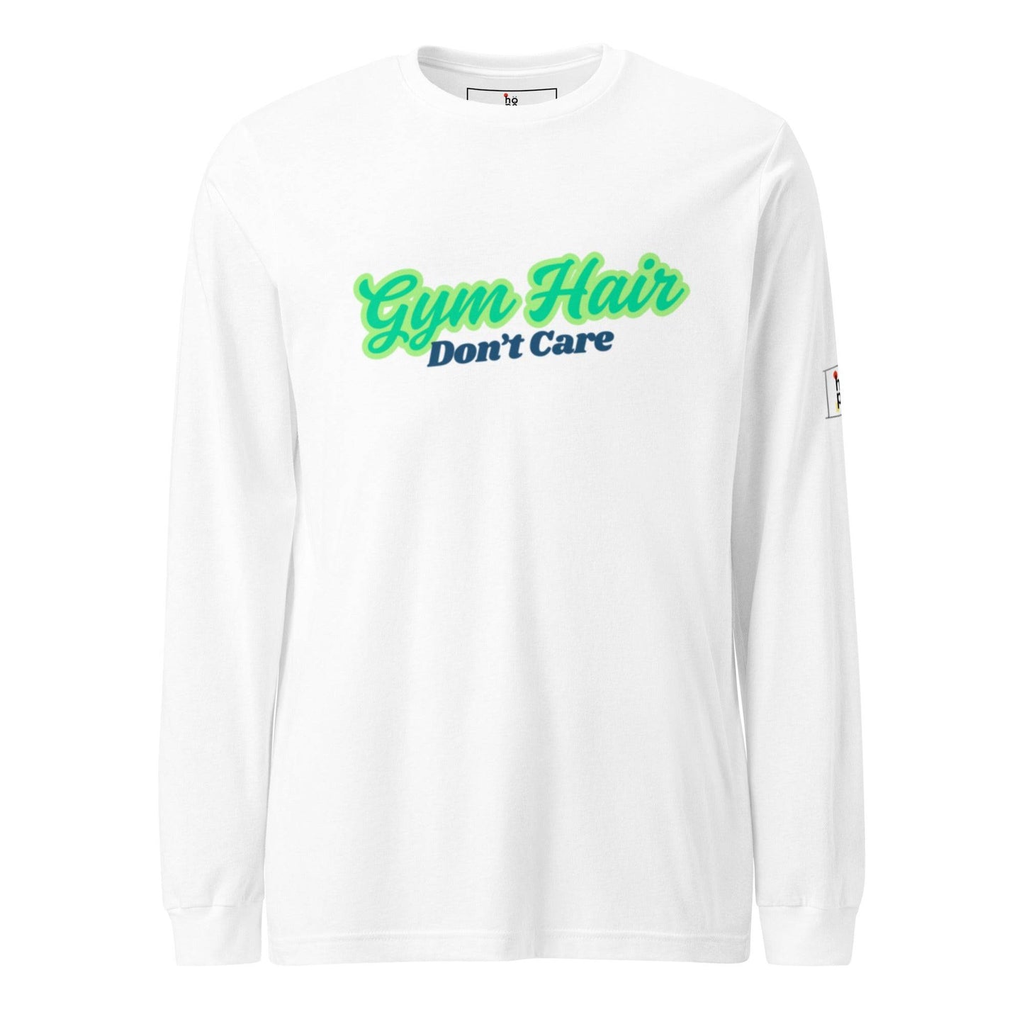 Women's Stylish Workout Top - Long Sleeve Tee for Gym Hair Don't Care -