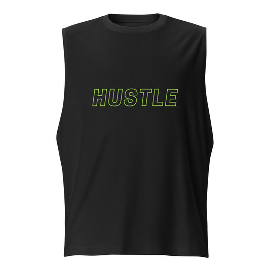 Men's Hustle Muscle Shirt - Fitness Gym Tee for Motivation