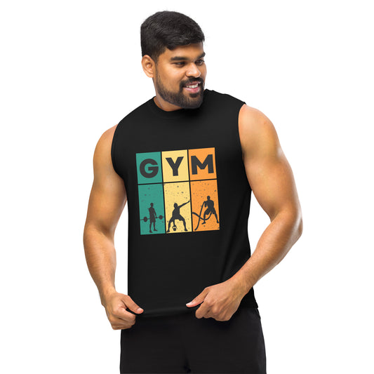 Men's Muscle Shirt Gym Training Performance - Fuel Your Fitness