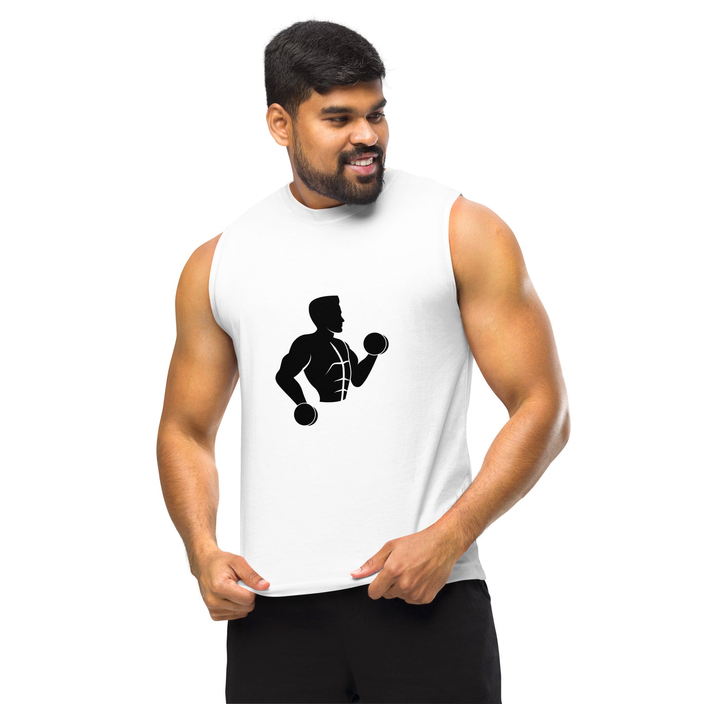 Men's Muscle Fit Shirt - Fashionable Gym Performance Wear
