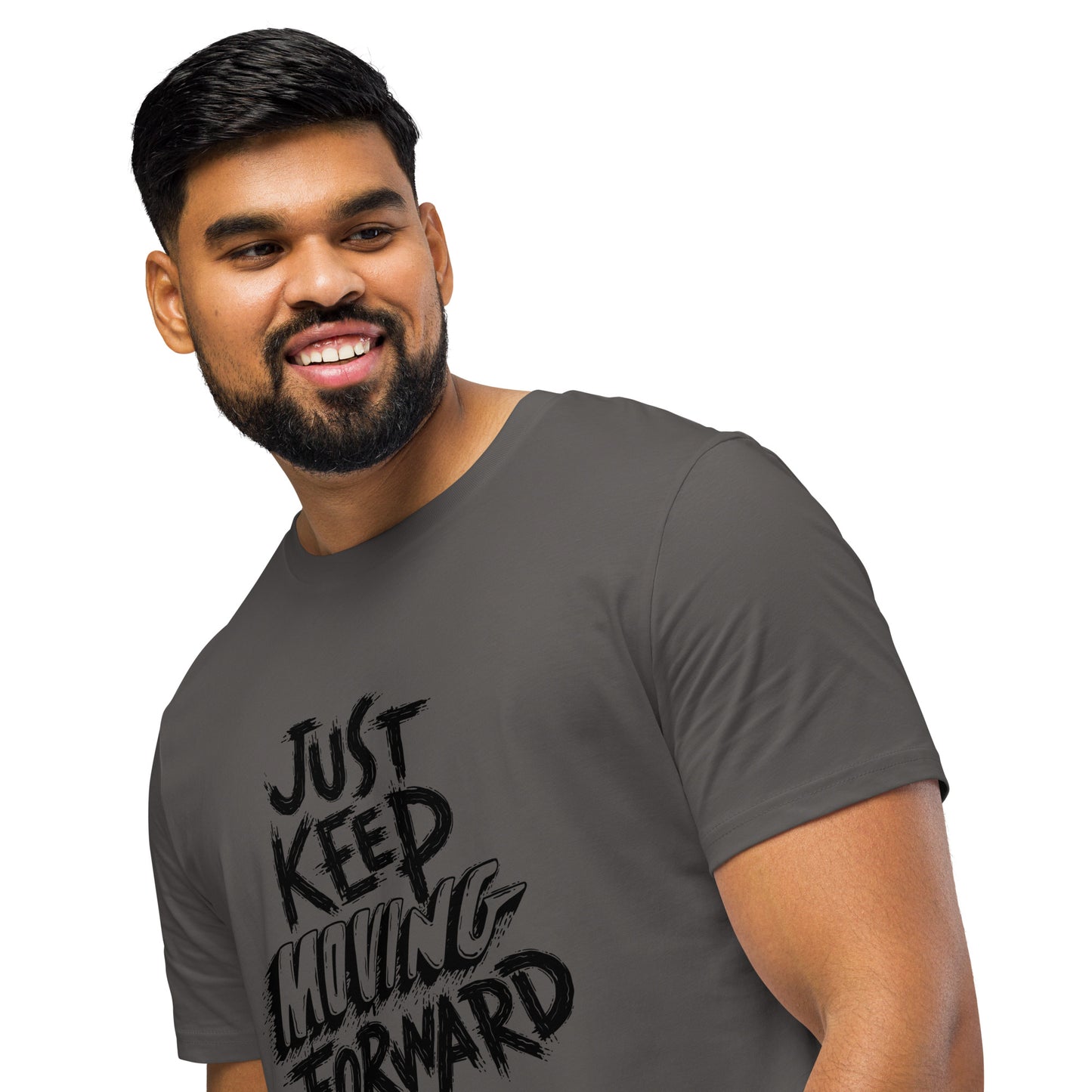 Men's Organic Mid-Light T-Shirt Just Keep Moving Forward