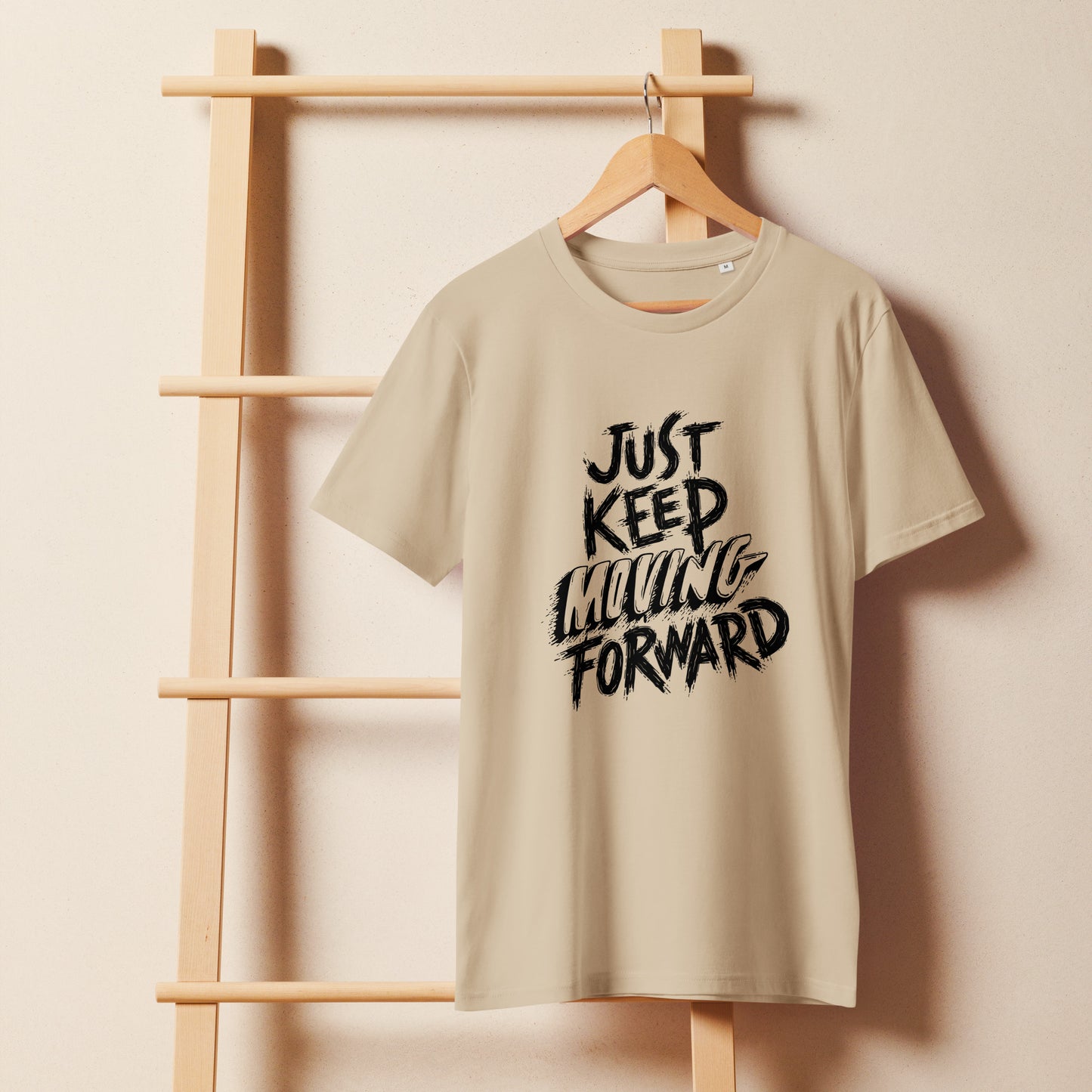Men's Organic Mid-Light T-Shirt Just Keep Moving Forward