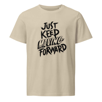 Men's Organic T-Shirt - Mid-Light Design Just Keep Moving Forward