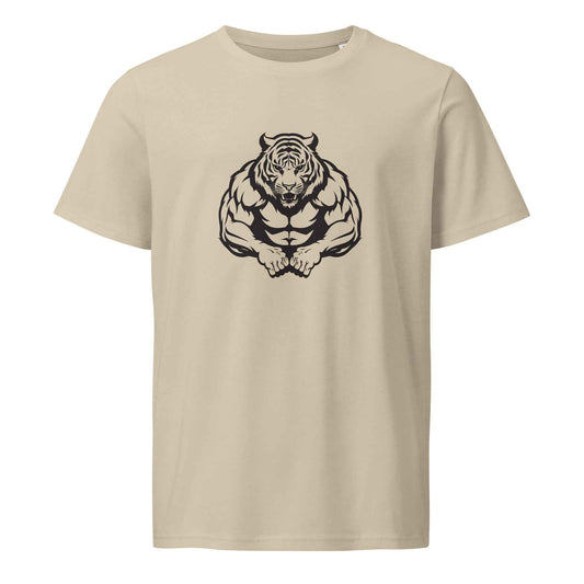 Men's Organic T-Shirt - Tiger Strong Mid-Light Activewear for Workouts