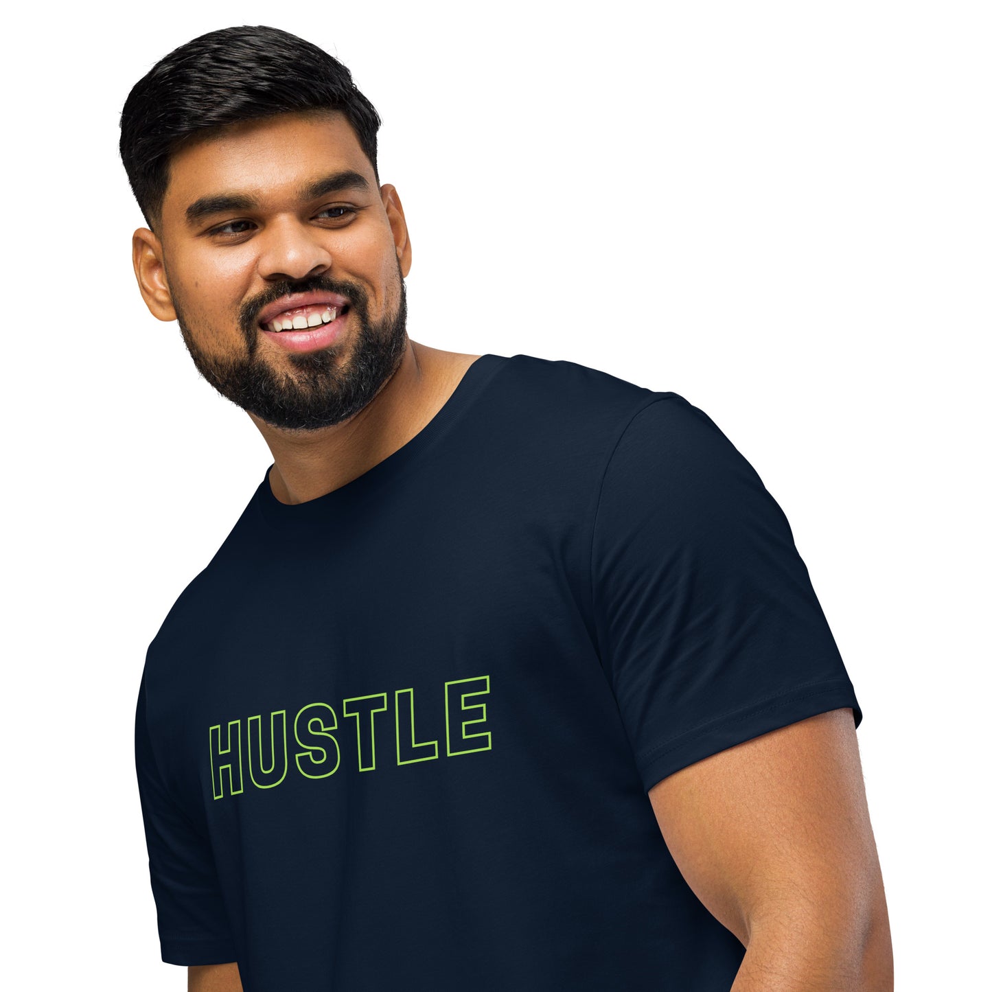 Men's Organic Mid-Light T-Shirt Hustle | Motivational Fitness Apparel