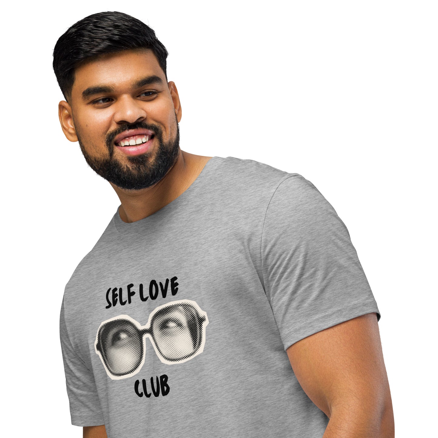 Men's Organic Mid-Light T-Shirt Self Love Club Fitness | Empowering