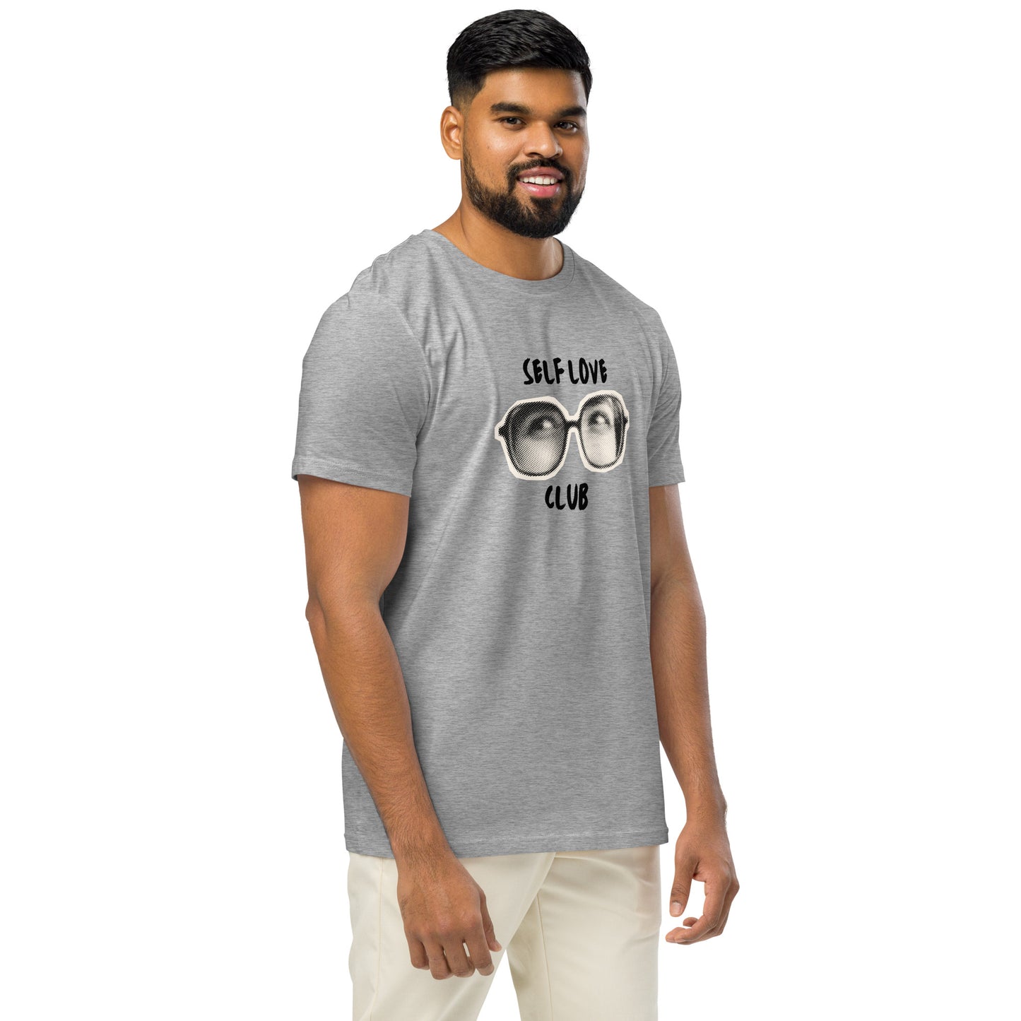 Men's Organic Mid-Light T-Shirt Self Love Club Fitness | Empowering