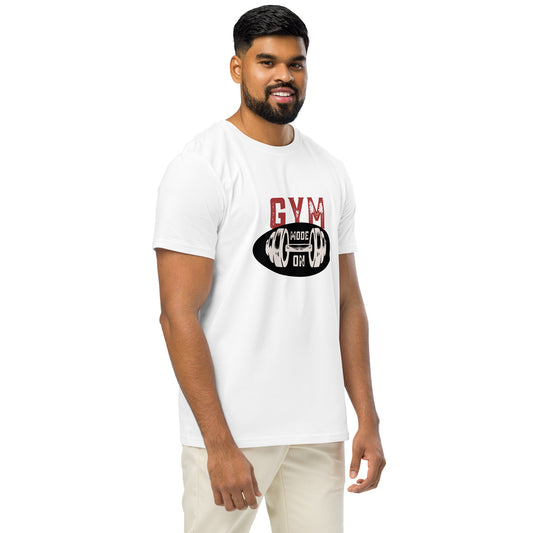 Men's Organic Mid-Light T-Shirt Gym Mode On | Fitness Apparel