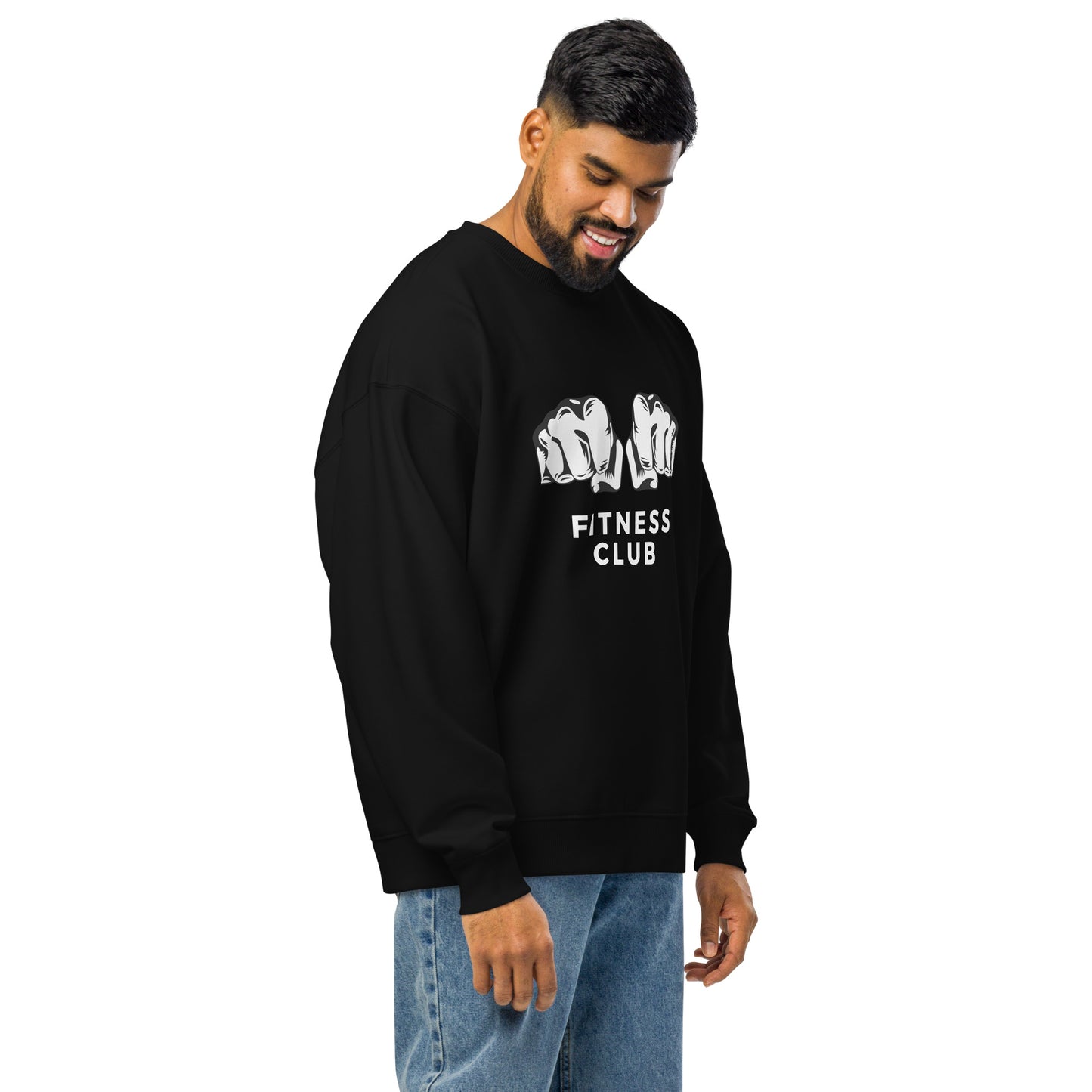 Men's Organic Oversized Sweatshirt Fitness Club | Gym Apparel