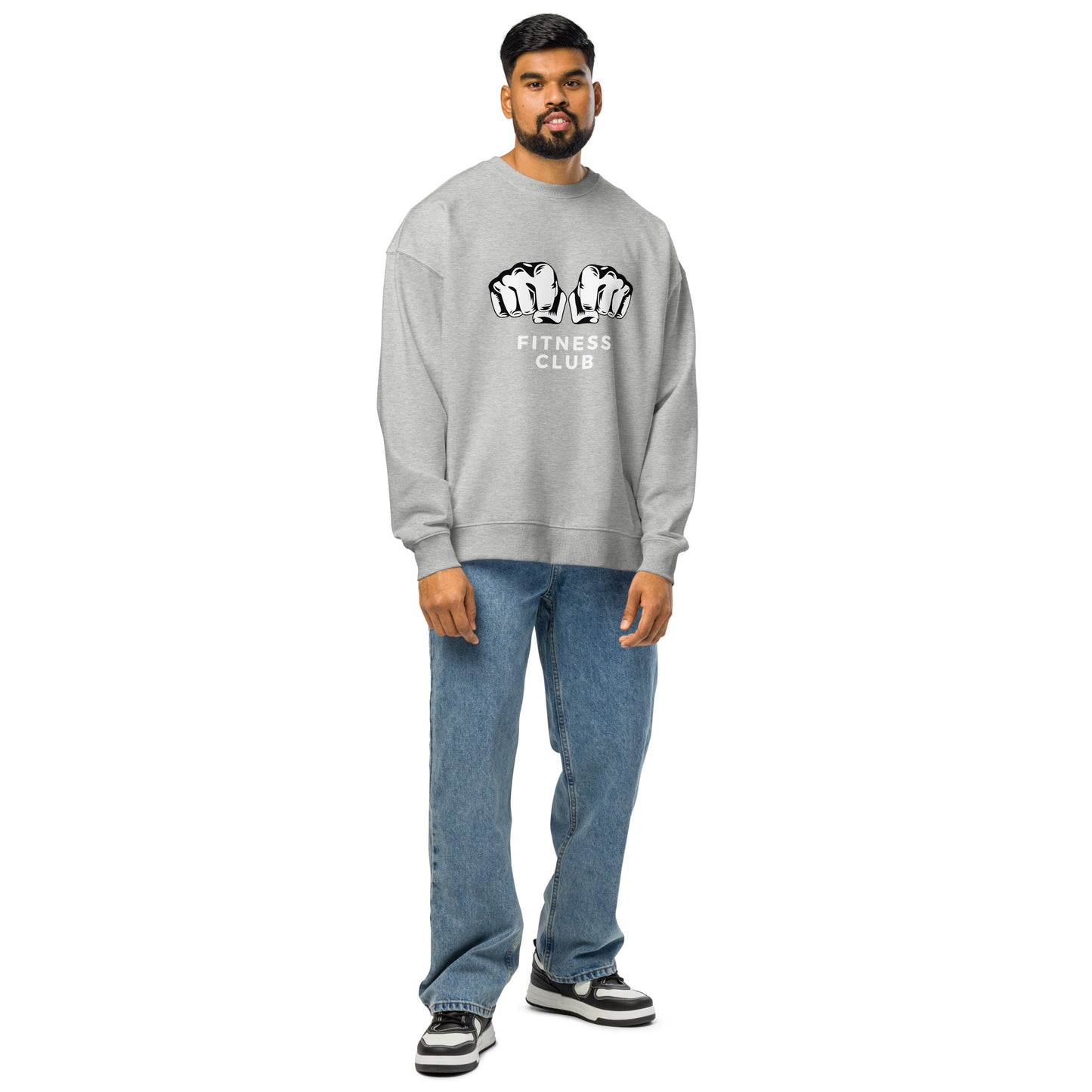 Men's Organic Oversized Sweatshirt Fitness Club | Gym Apparel