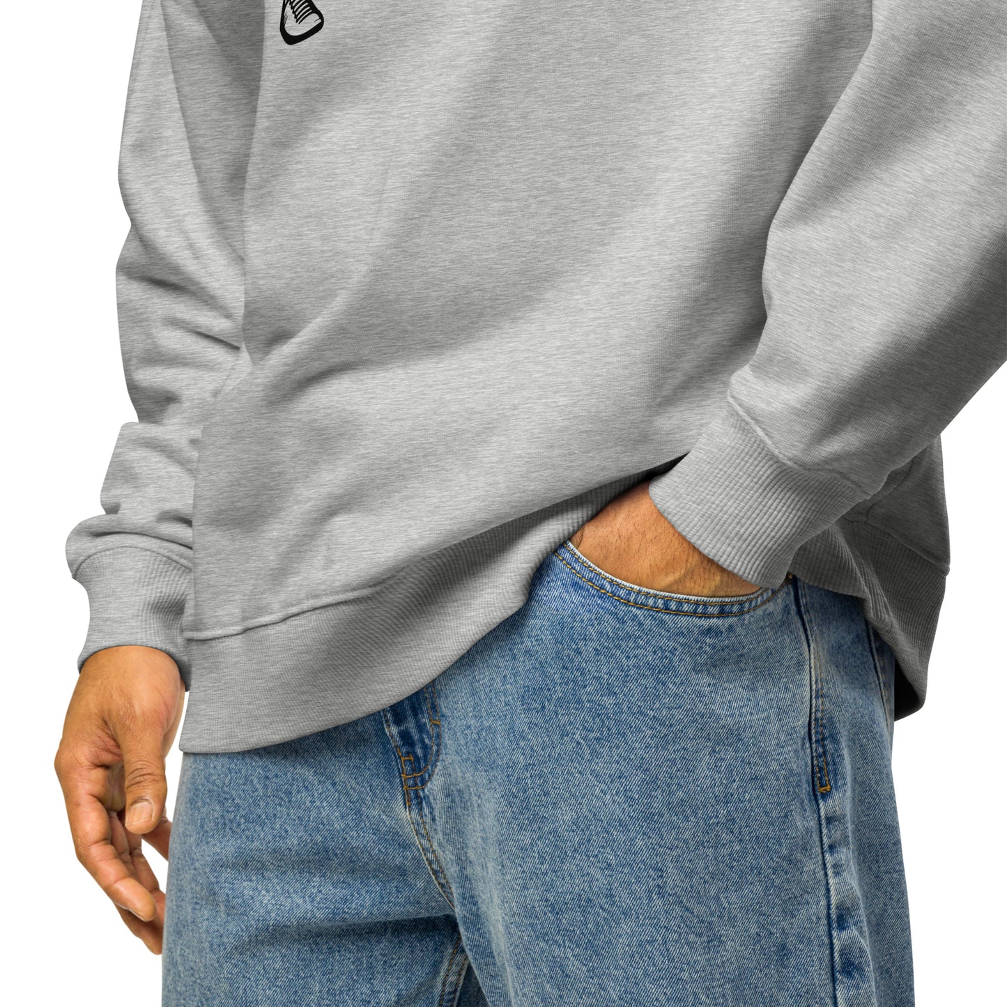 Men's Organic Oversized Sweatshirt Weightlifting | Fitness Apparel