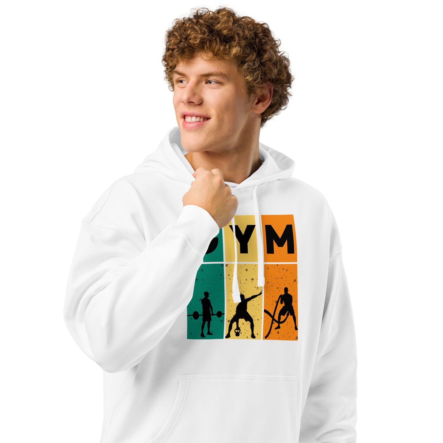 Men's Organic Relaxed Hoodie Gym | Fitness Apparel for Active Lifestyle