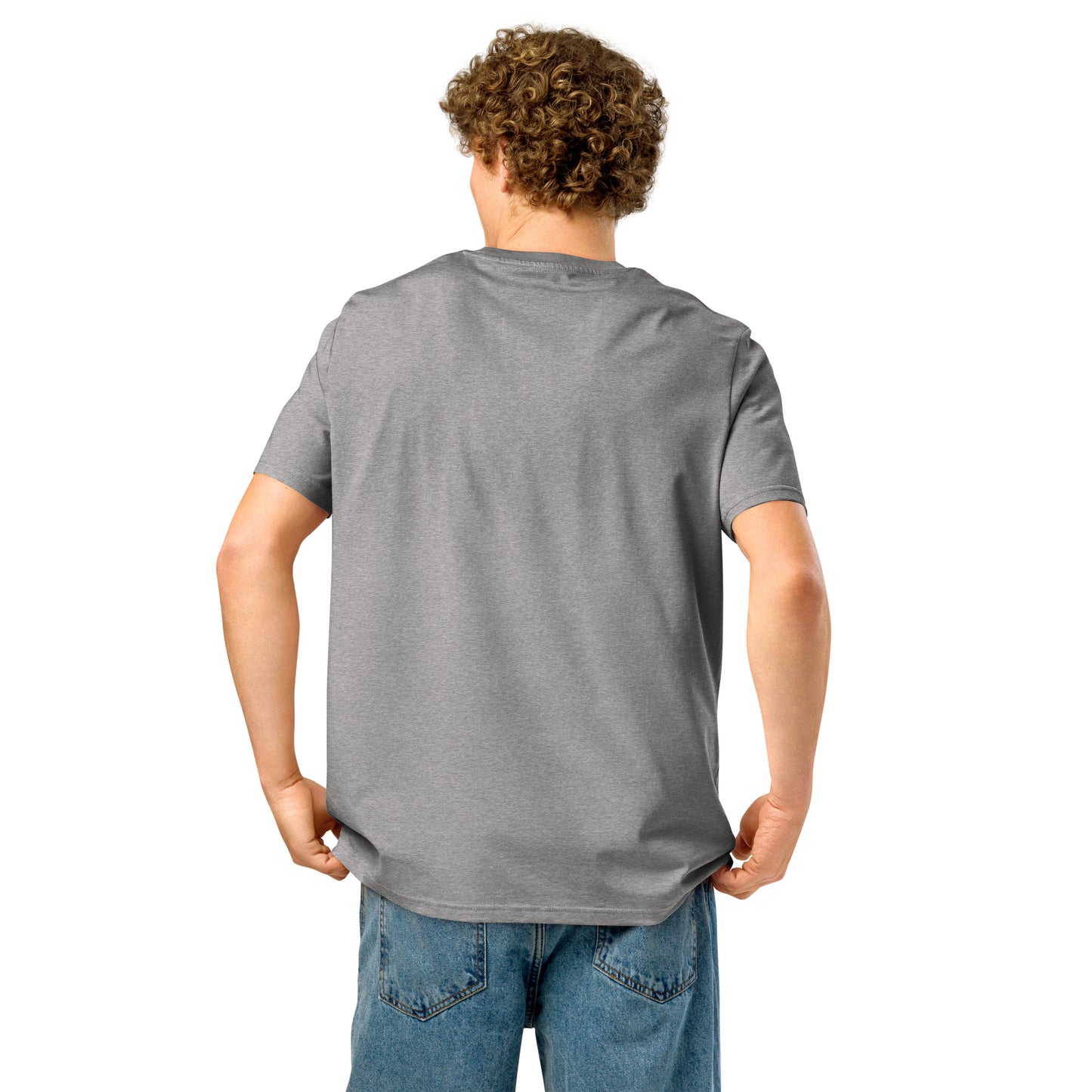 Men's Organic Ribbed Neck T-Shirt | Sustainable Casual Wear