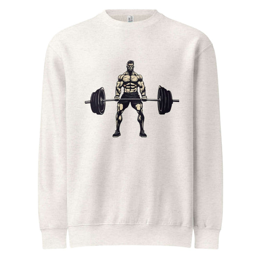 Men's Weightlifting Sweatshirt - Premium Crew Neck for Ultimate Comfort and Performance -