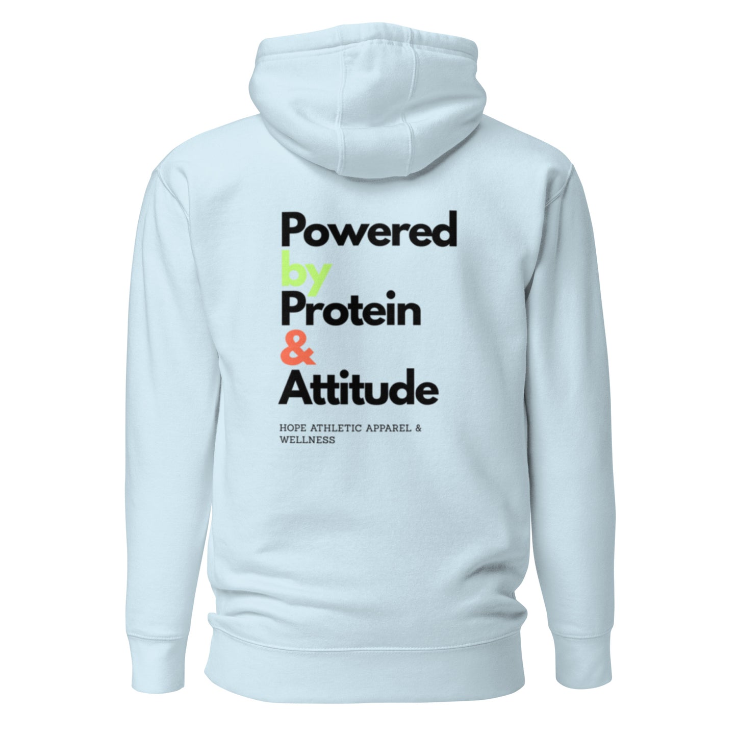 Men's Hoodie - Powered by Protein and Attitude for Ultimate Comfort -