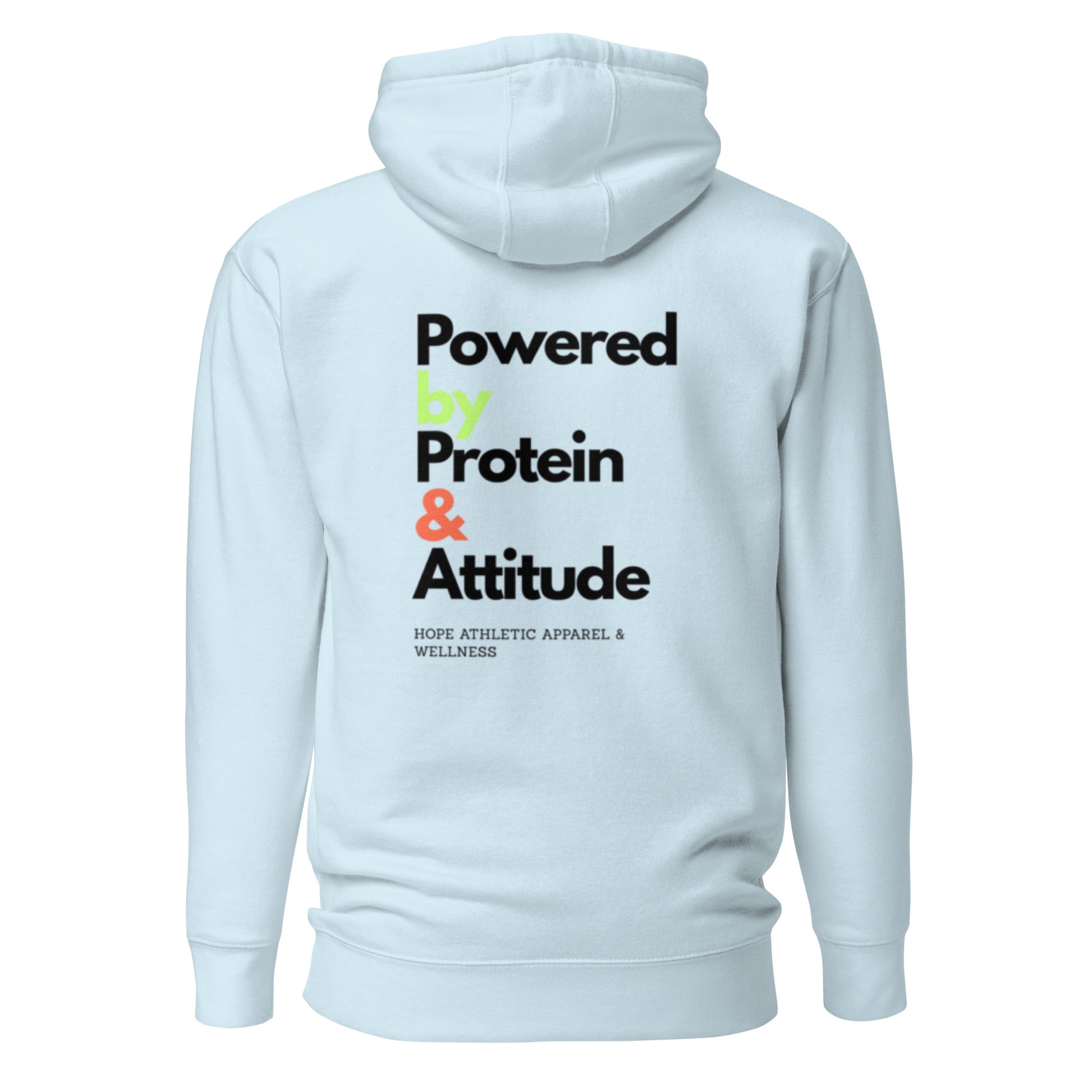 Men's Hoodie - Powered by Protein and Attitude for Ultimate Comfort -