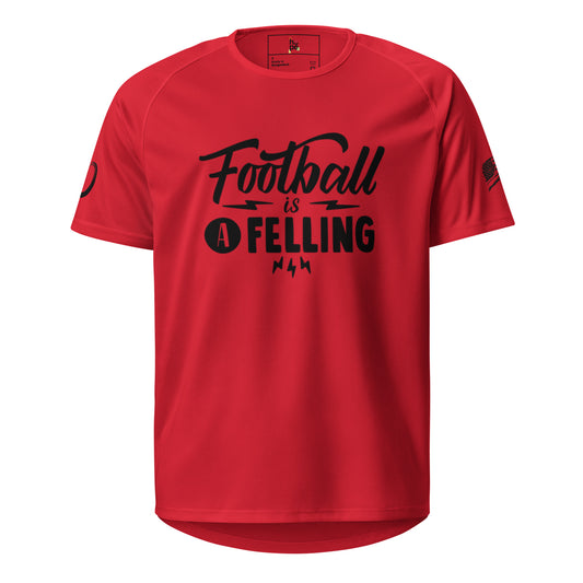 Men's Sports Jersey - Football is a Feeling for Ultimate Performance -