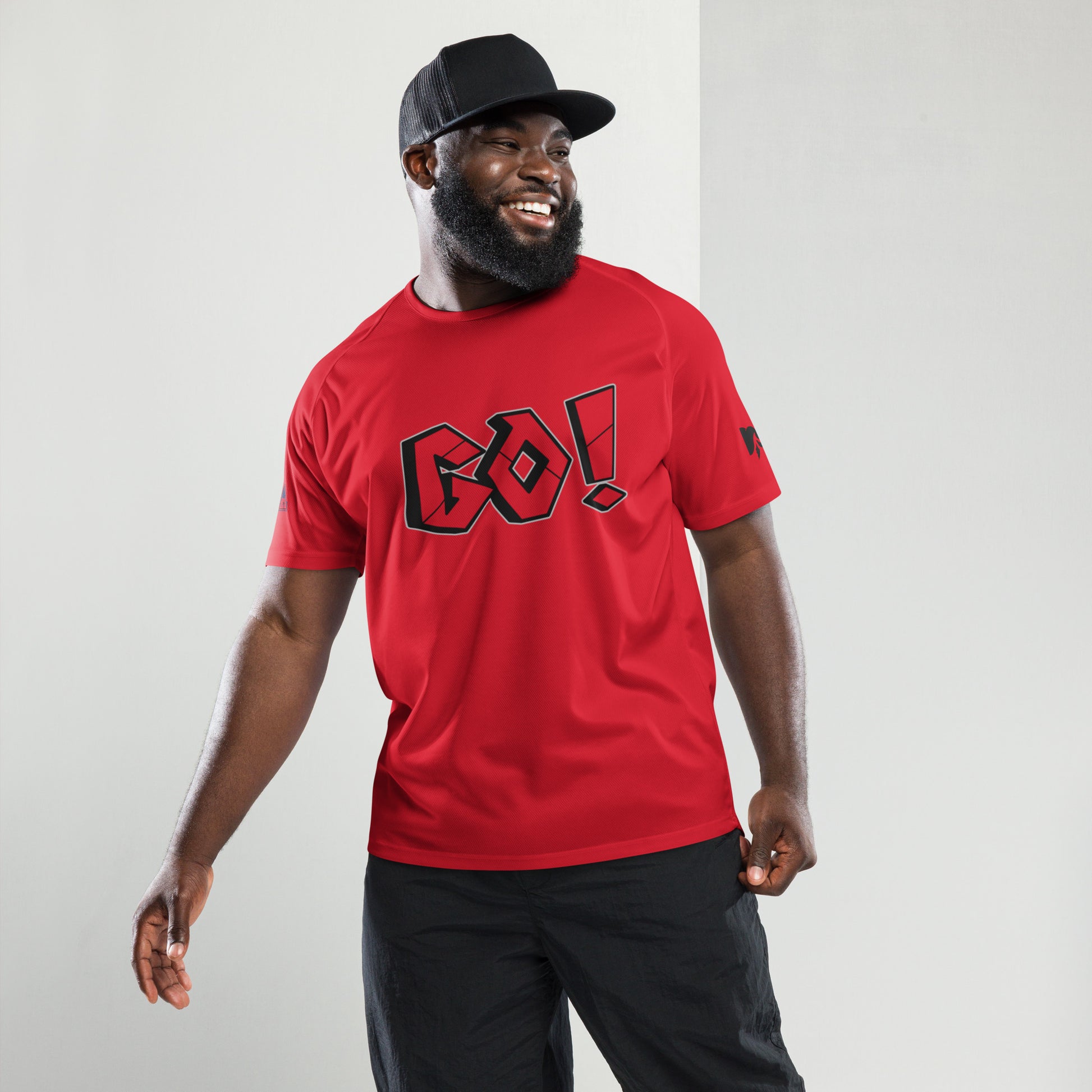 Men's Fitness Sport Jersey- Go! -
